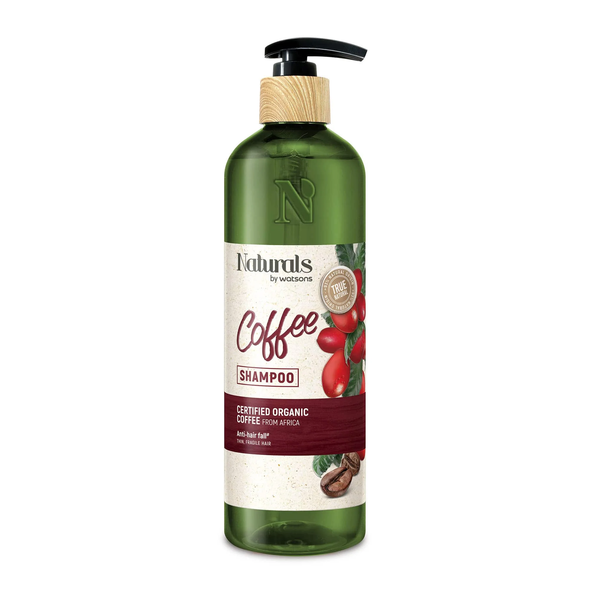 Anti-Hairfall Shampoo Coffee Thin, Fragile Hair 490ml