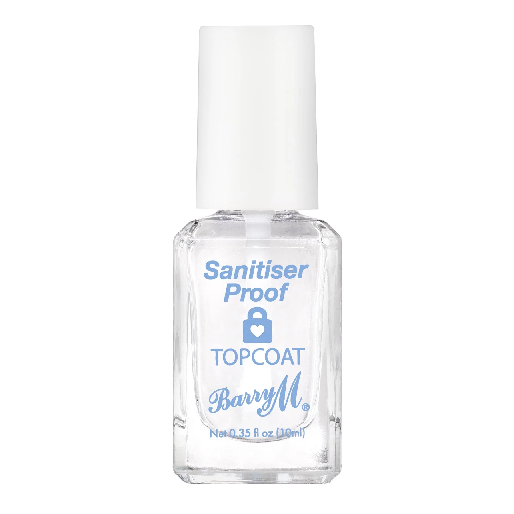 Barry M Sanitiser Proof Top Coat Nail Paint 10ml