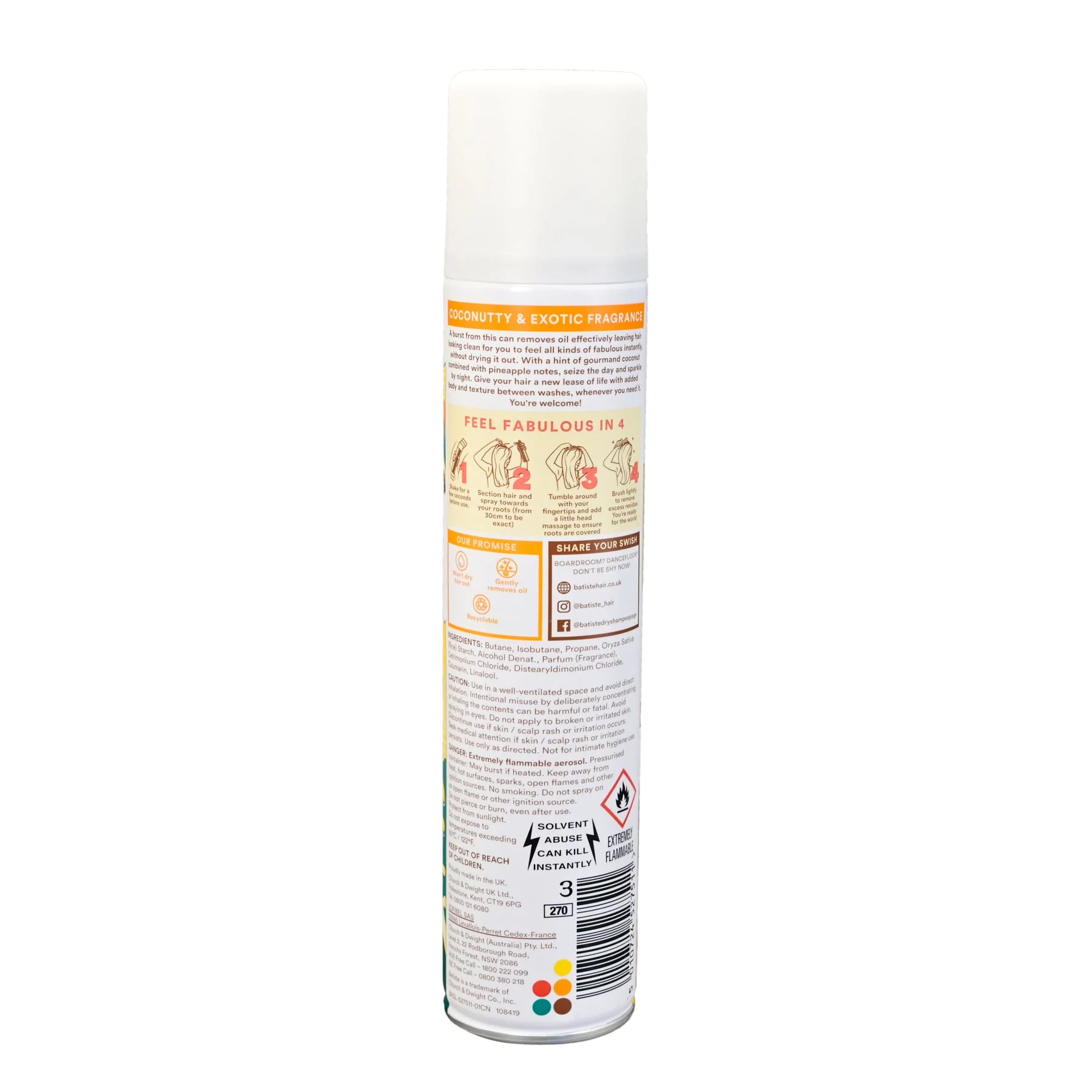Batiste Tropical Dry Shampoo - Image 2