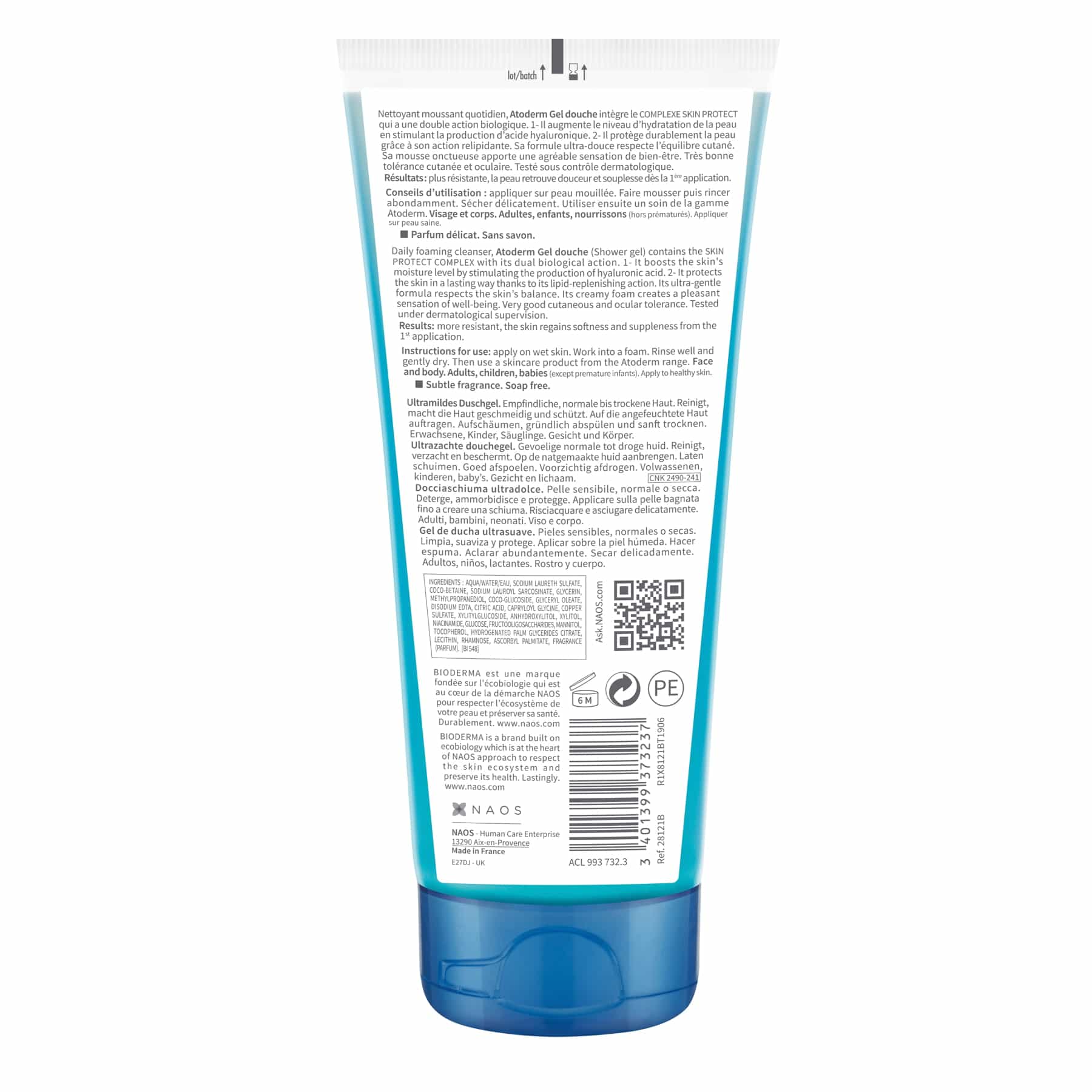 Bioderma Atoderm Gel Douche Ultra-Gentle Shower Gel Body Wash - Image 2