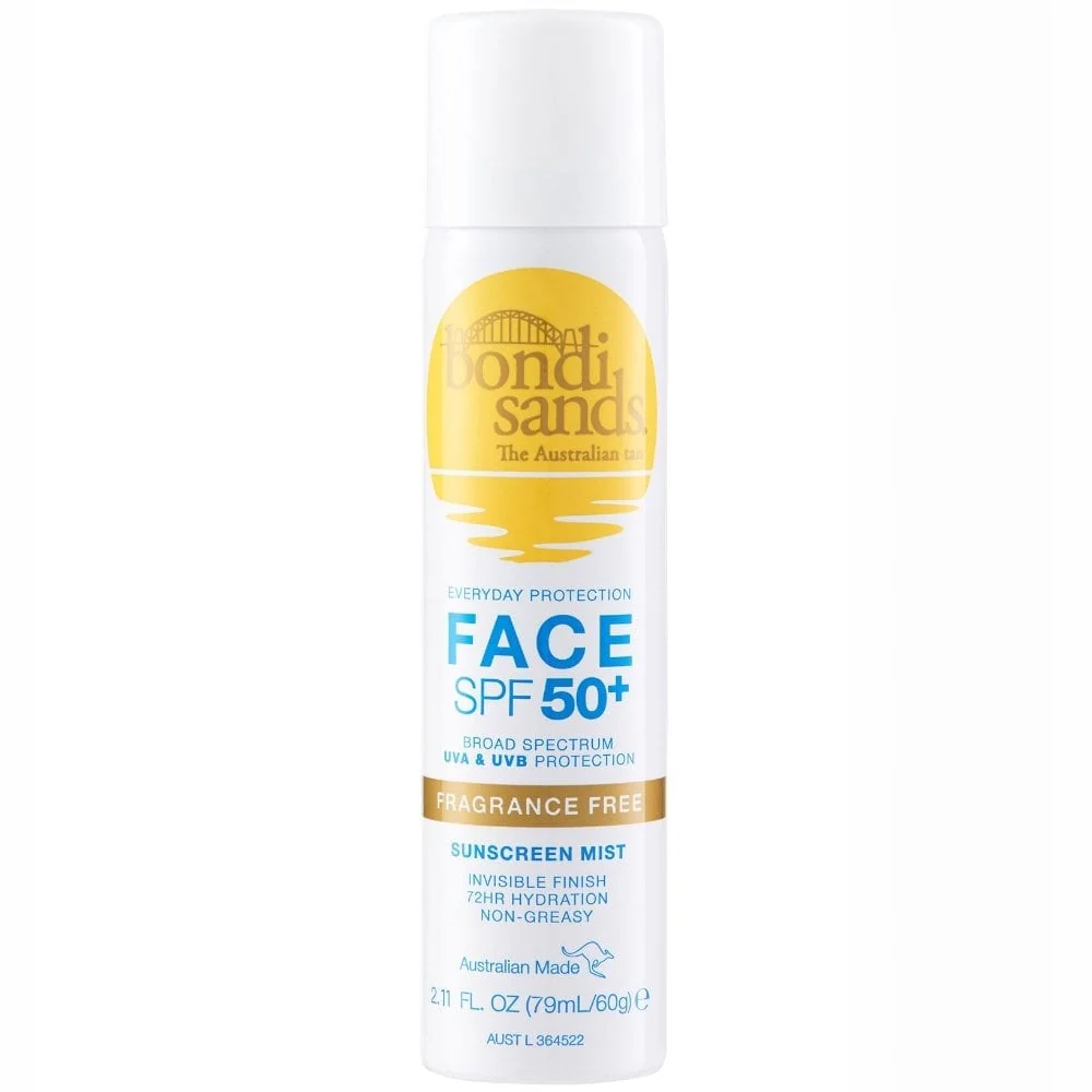 Bondi Sands Fragrance Free Sunscreen Face Mist SPF 50+ 79ml