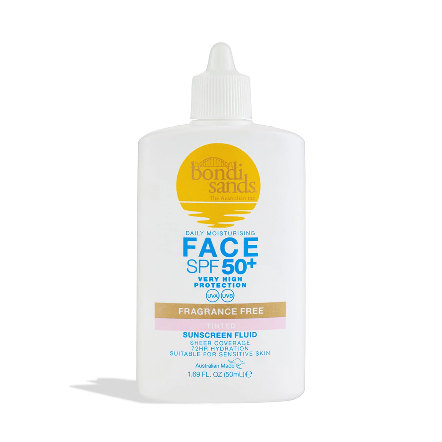 Bondi Sands Fragrance Free Tinted Face Fluid SPF 50+ 50ml