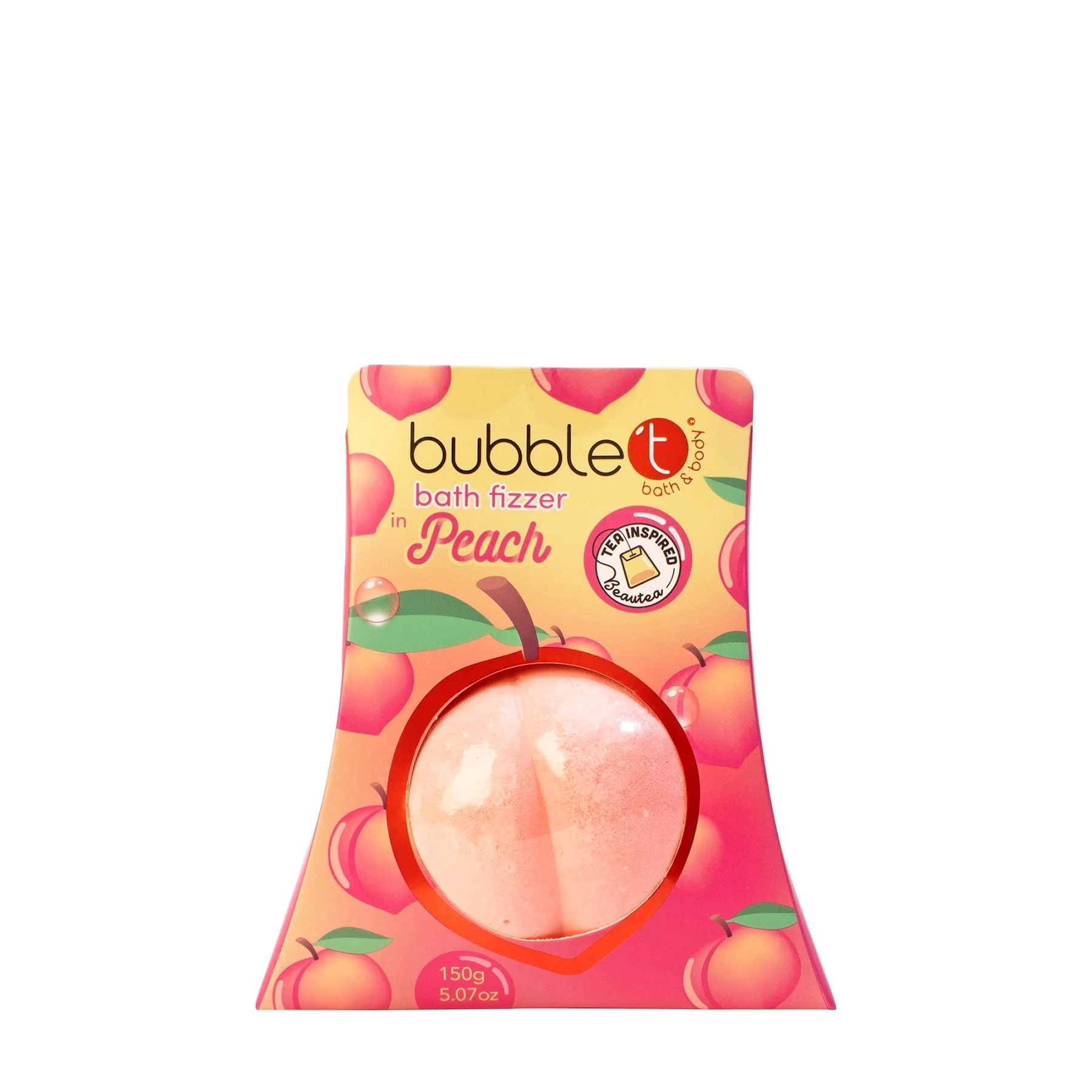 Bubble T Peach Bath Fizzer 150g