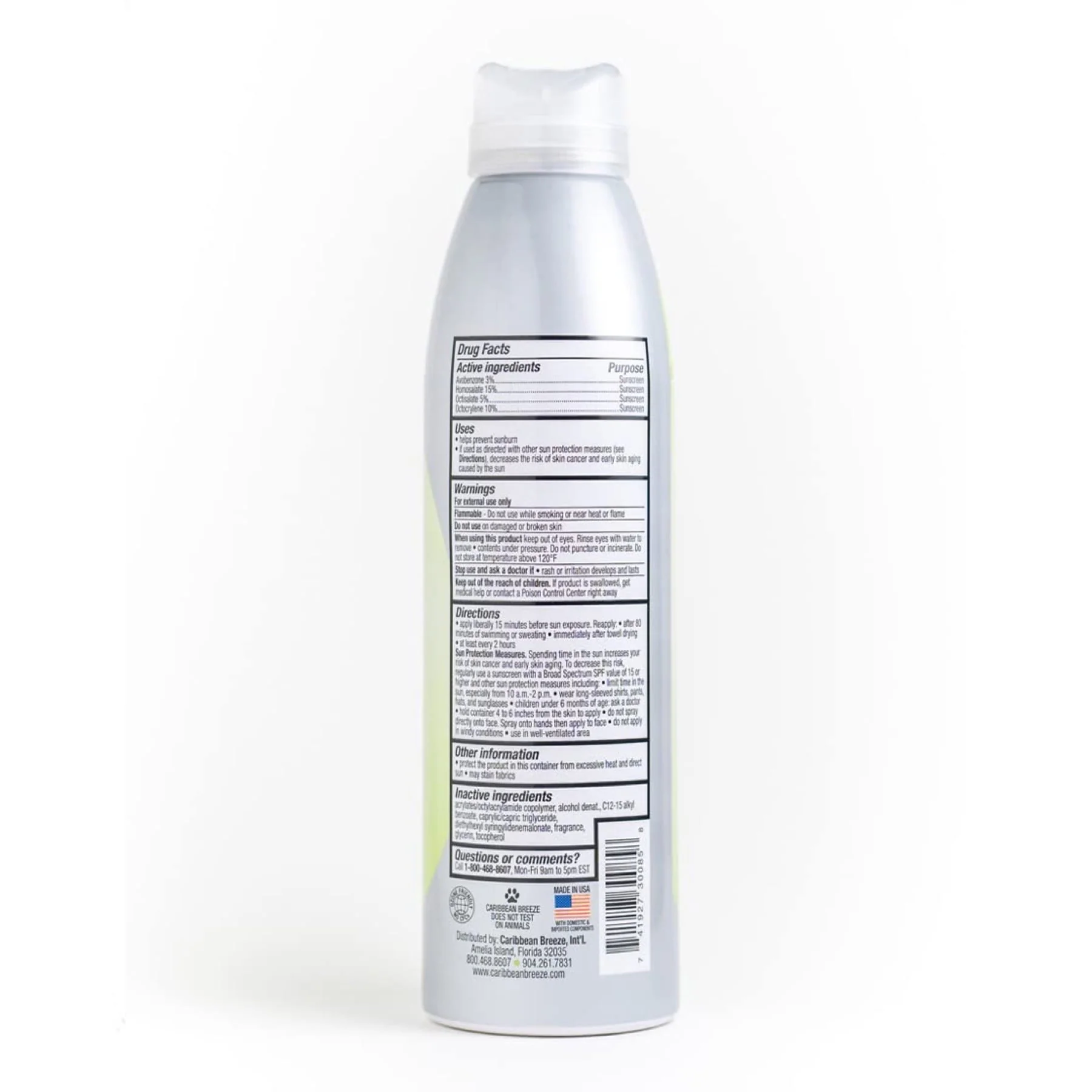 Caribbean Breeze Sunscreen Spray Breeze Kids Sunscreen Spf70 - 156ml - Image 3