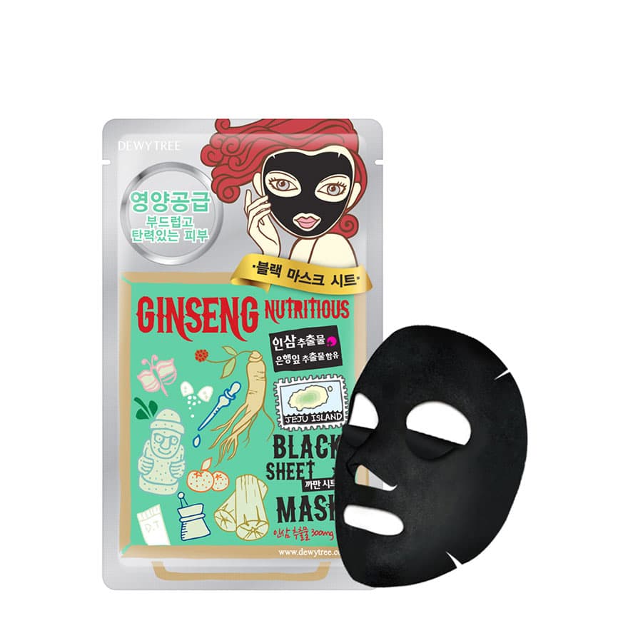 Dewytree Ginseng Nutritious Black Sheet Mask