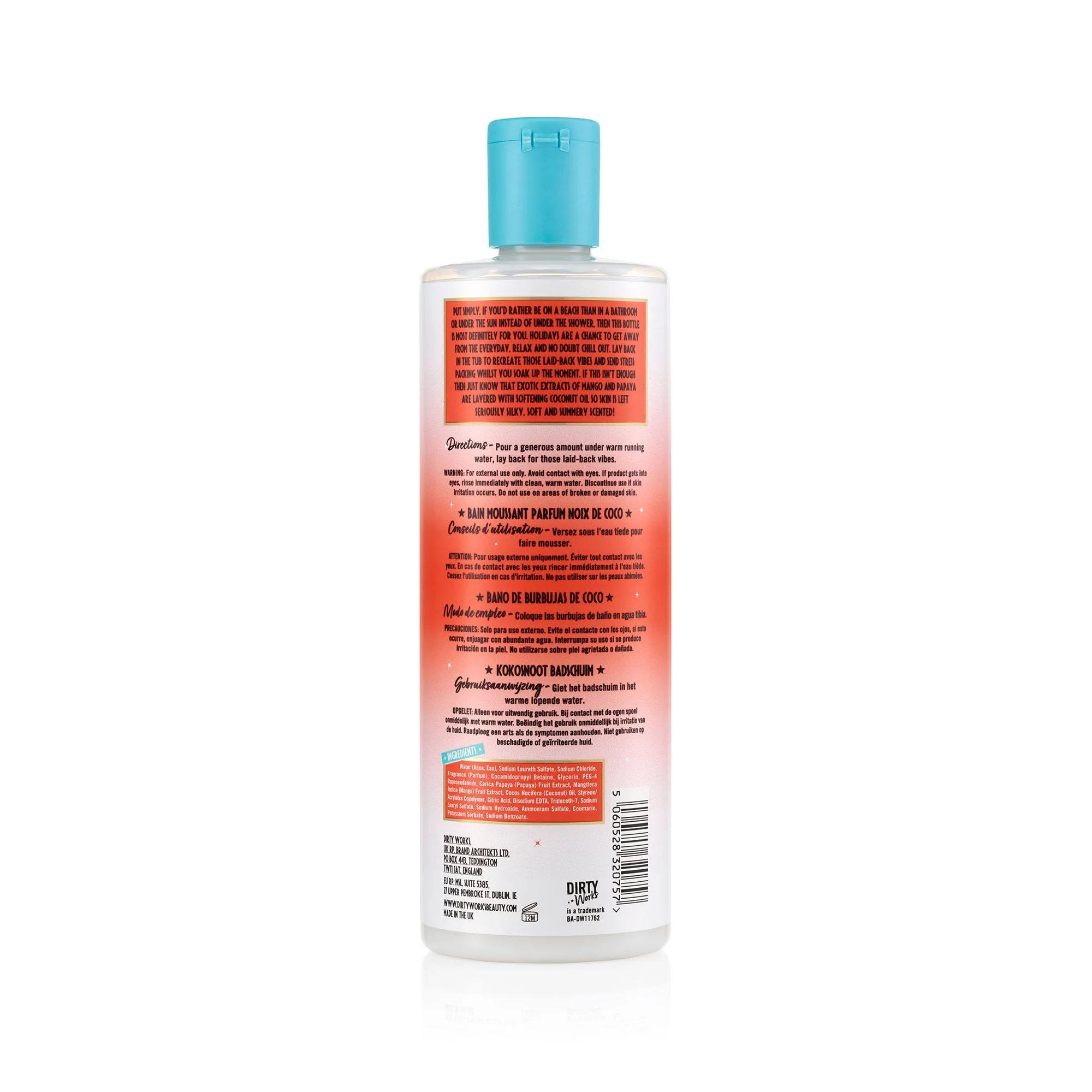 Dirty Works Soak It Up Coconut Bath Soak 500ml - Image 2