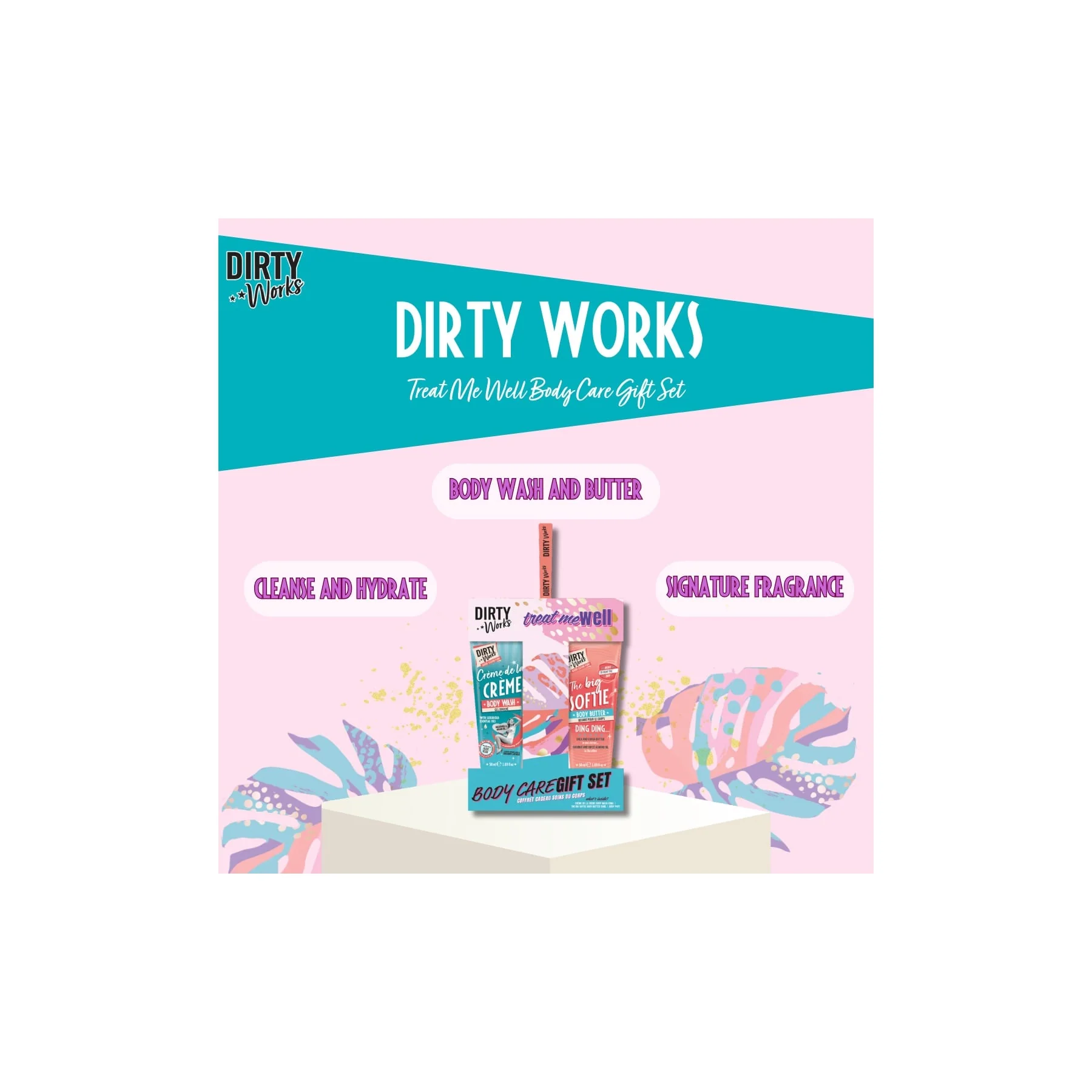 Dirty Works Treat Me Well Body Care Gift Set