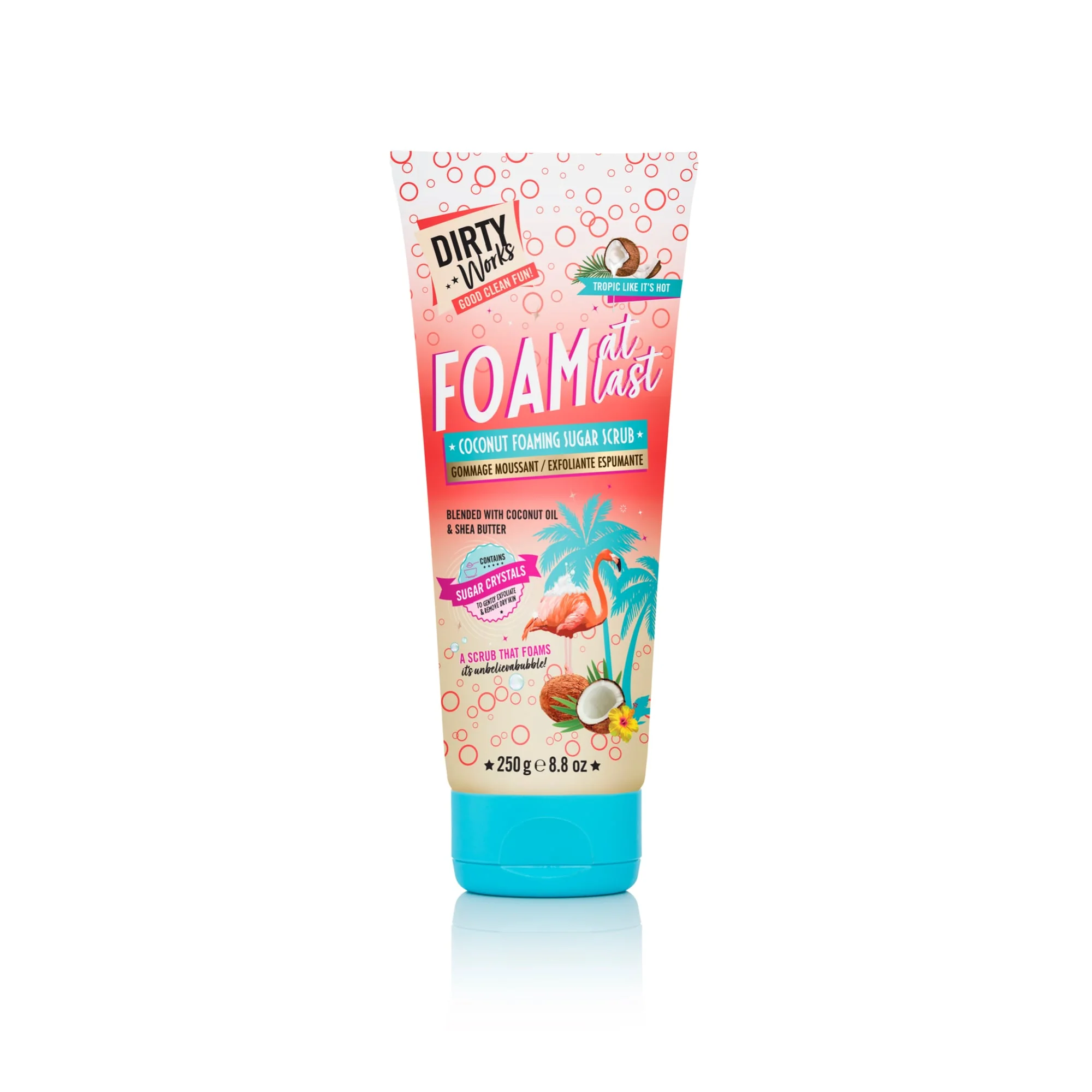 Dirty Works Tropic Like it's Hot Foaming Sugar Scrub 250g
