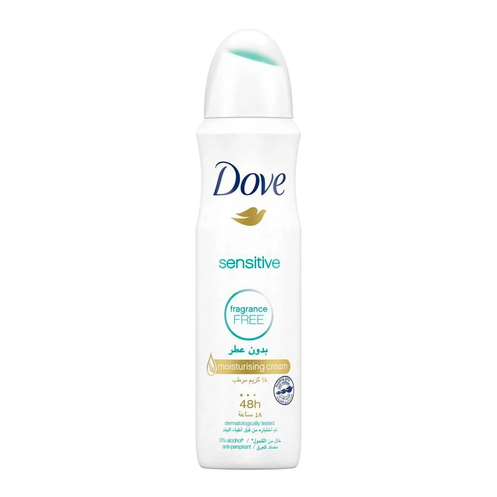 Dove Sensitive Anti-Perspirant Deodorant Spray No Fragrance 150ml