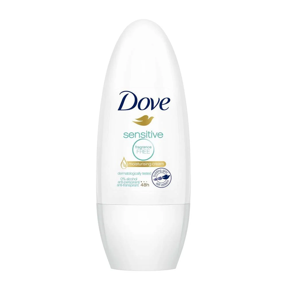 Dove Sensitive Anti-Perspirant Roll-On No Fragrance 50ml