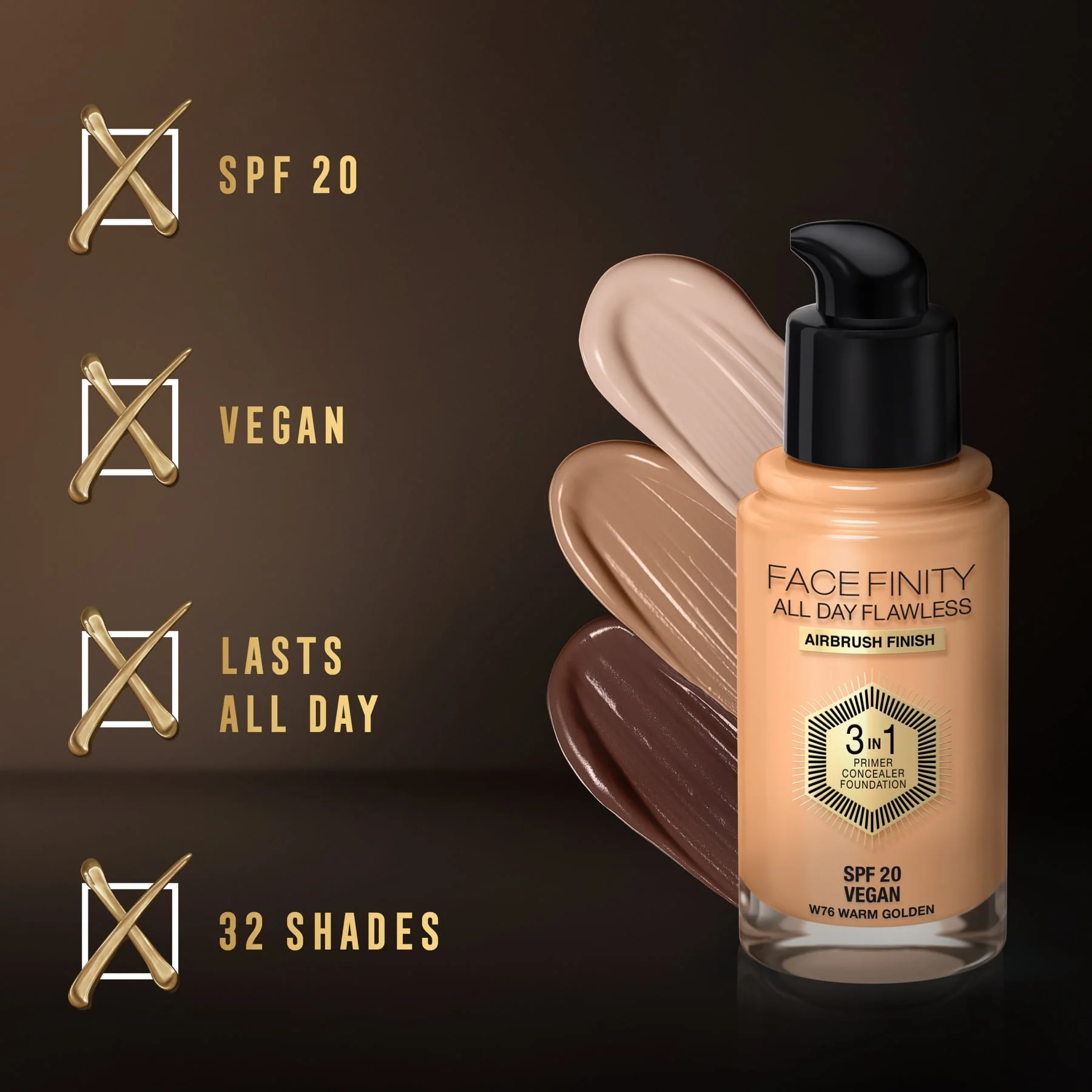 Max Factor Facefinity All Day Flawless 3-in-1 Liquid Foundation Matte Finish 30ml - Image 18