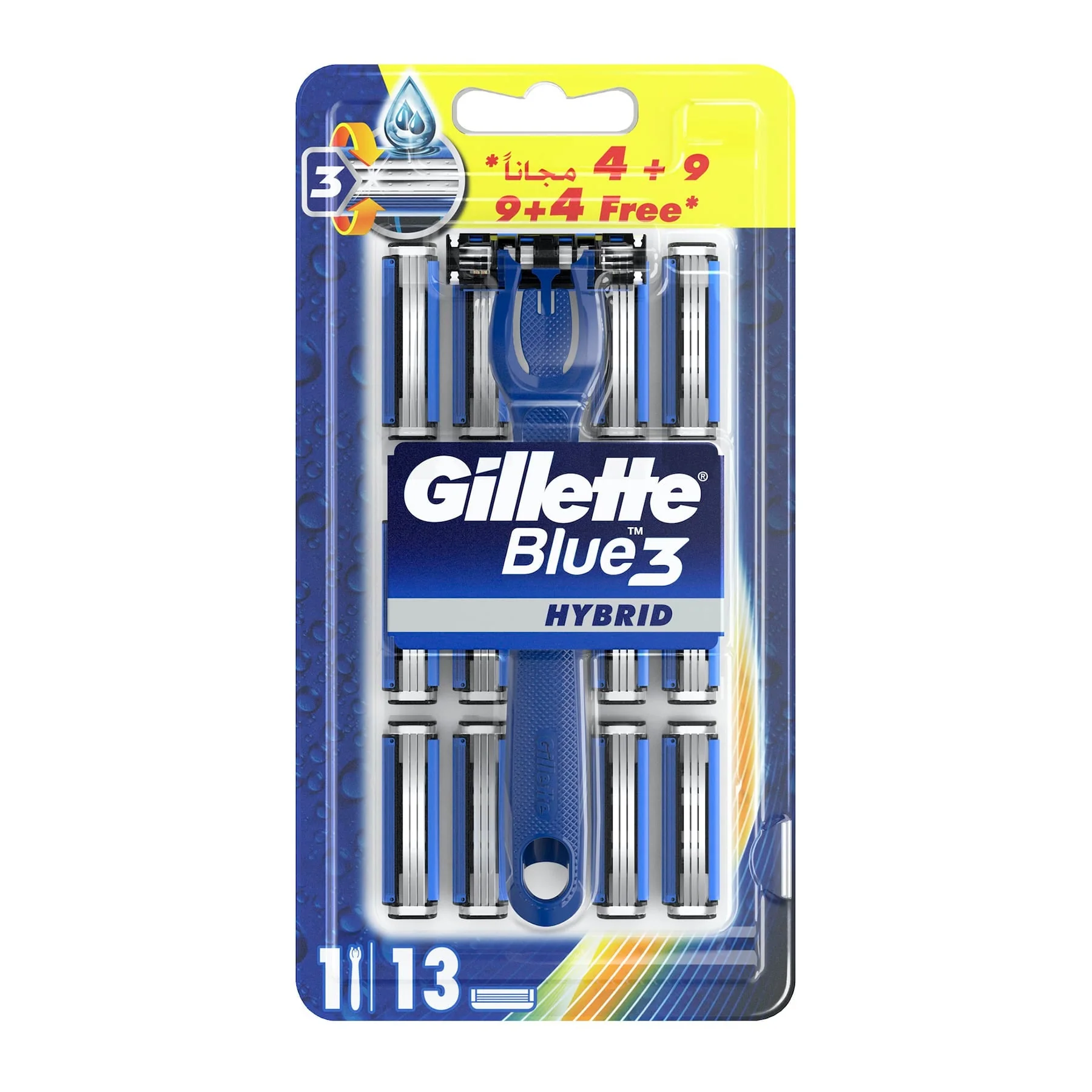 Gillette Blue3 Smart Razor + 13 Blades