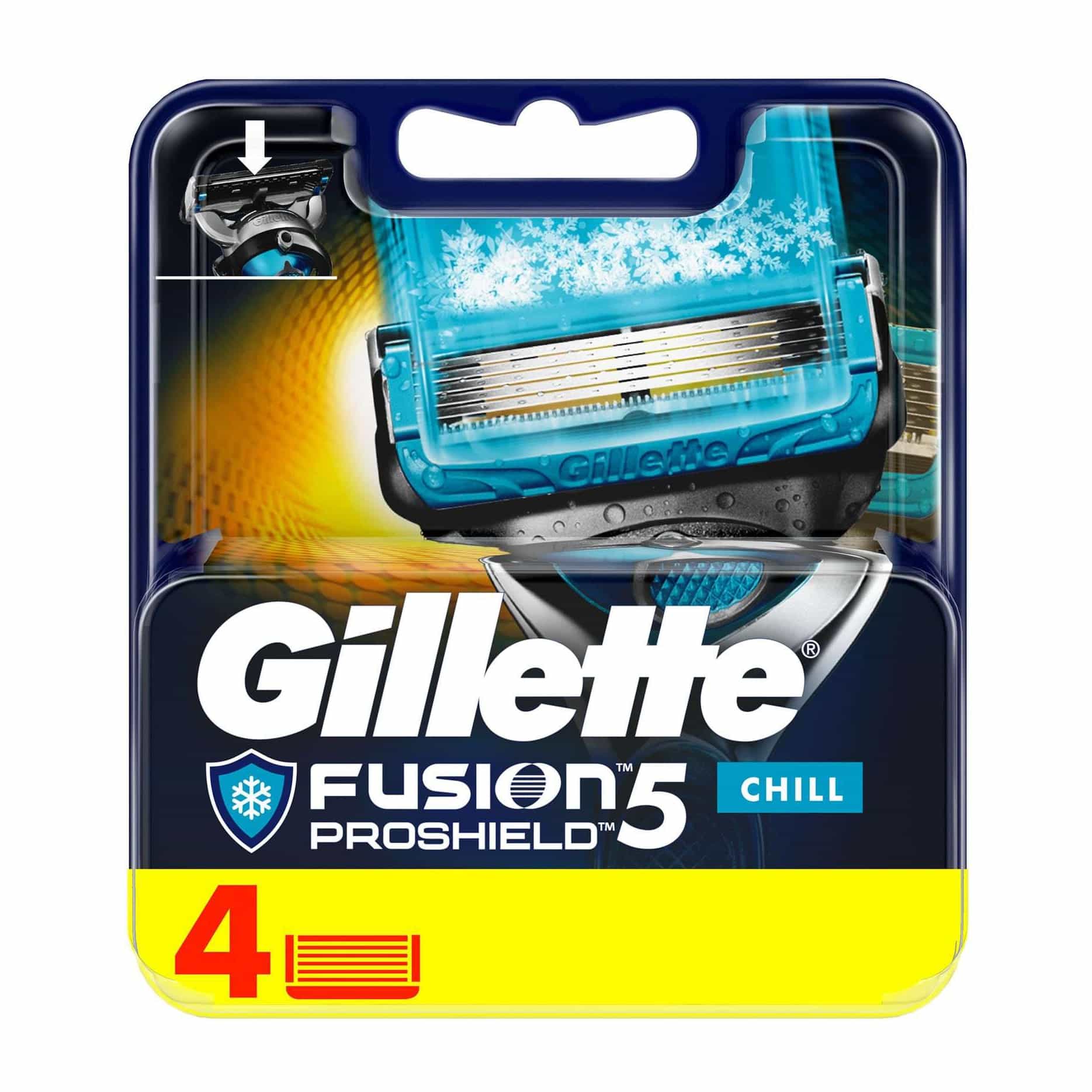 Gillette Fusion5 ProShield Razor Blades Refill Chill 4pcs