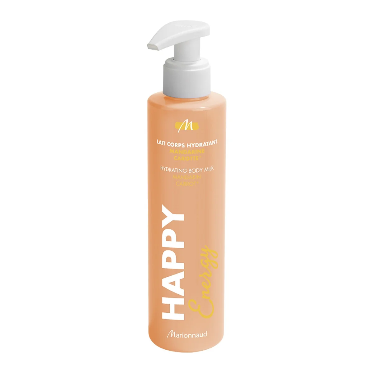 Happy Energy Hydrating Body Milk Moisturiser Mandarin & Carrot 200ml