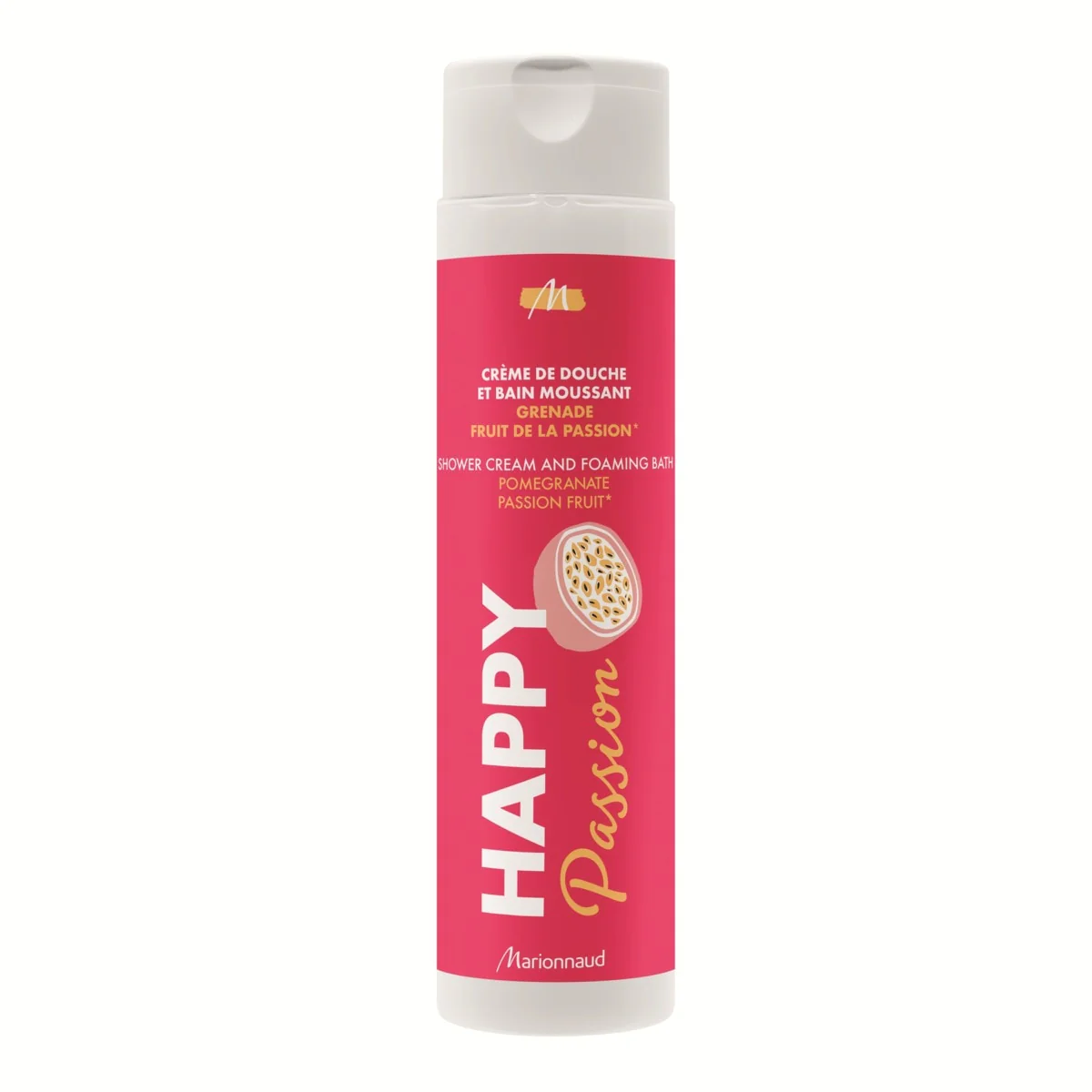Happy Passion Shower Cream & Bath Foam Body Wash Pomegranate & Passion Fruit 250ml
