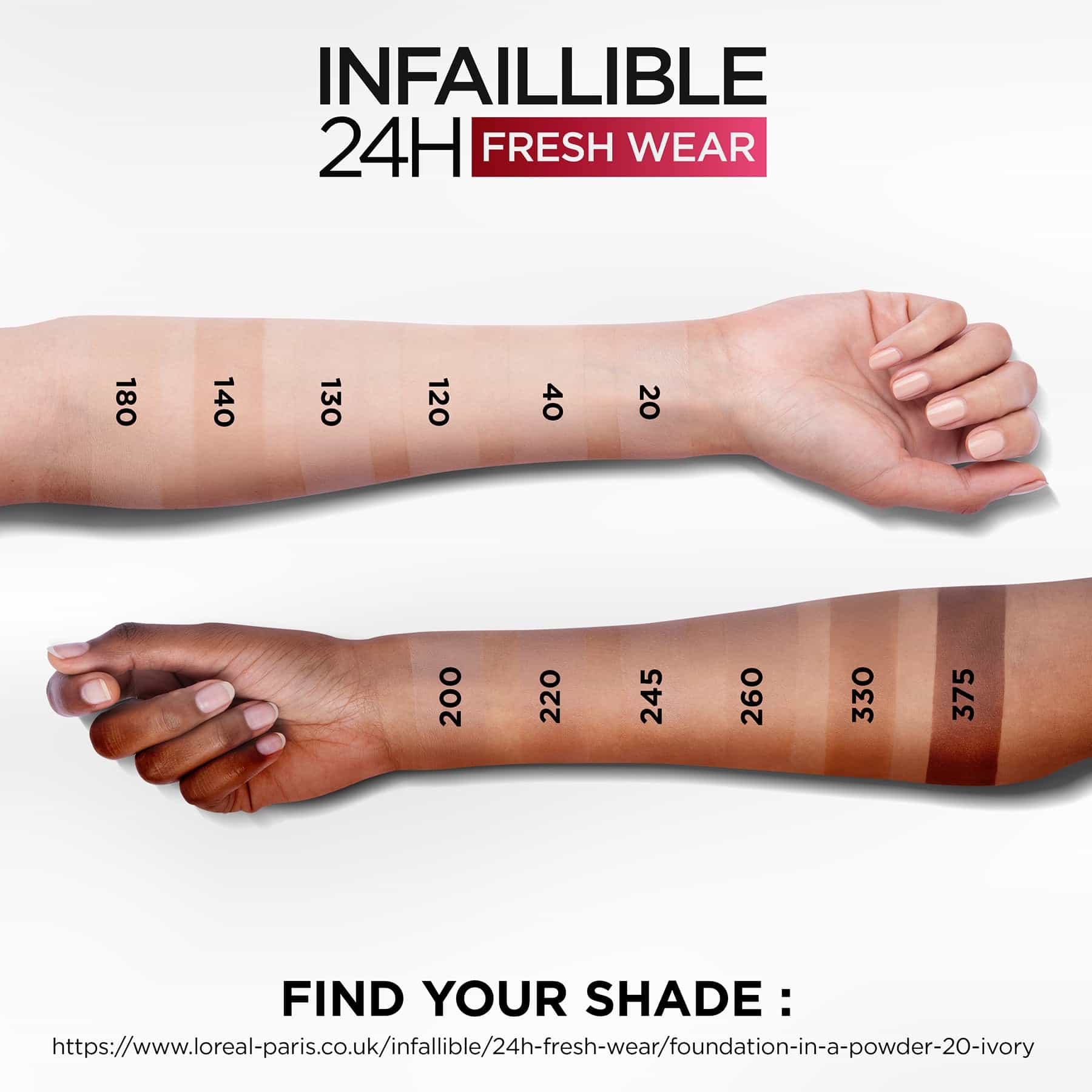 L'Oreal Paris Infallible 24H Fresh Wear Foundation In A Powder 9g - Image 5
