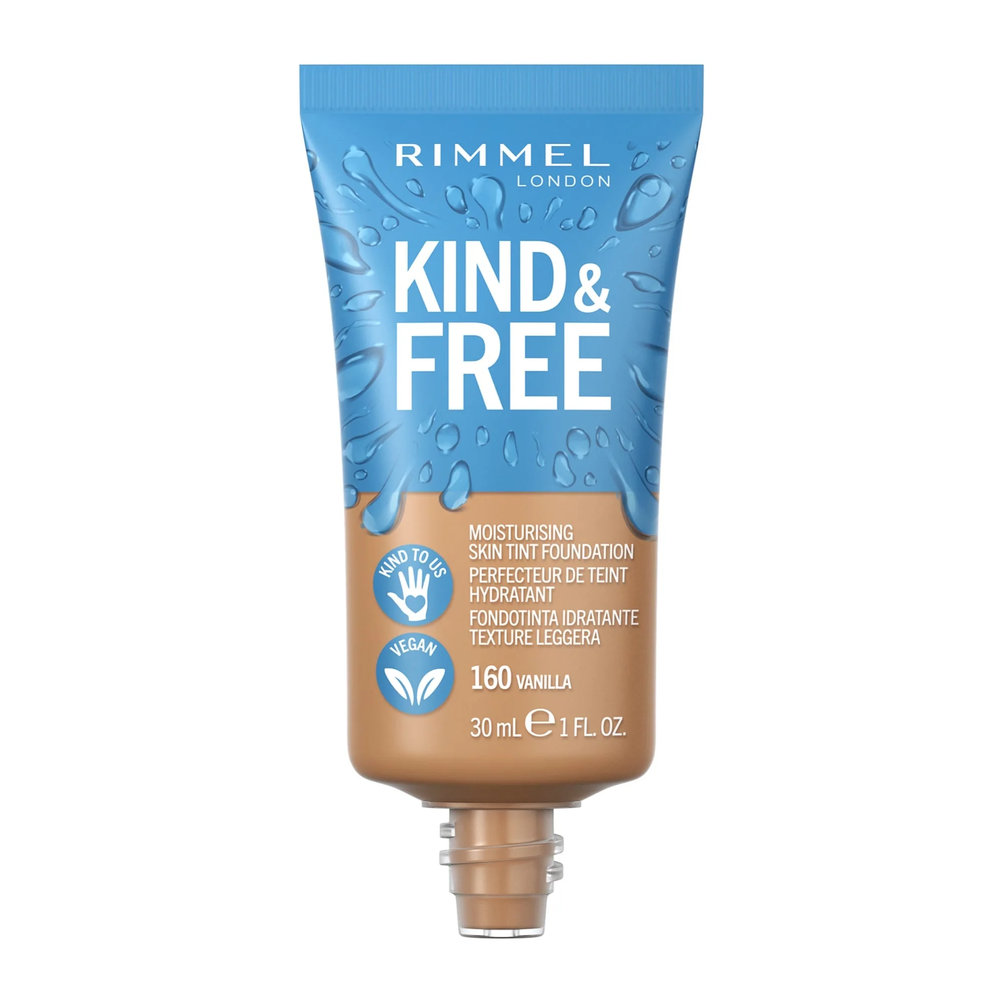 KIND & FREE Moisturising Skin Tint Foundation 30ml - Image 17