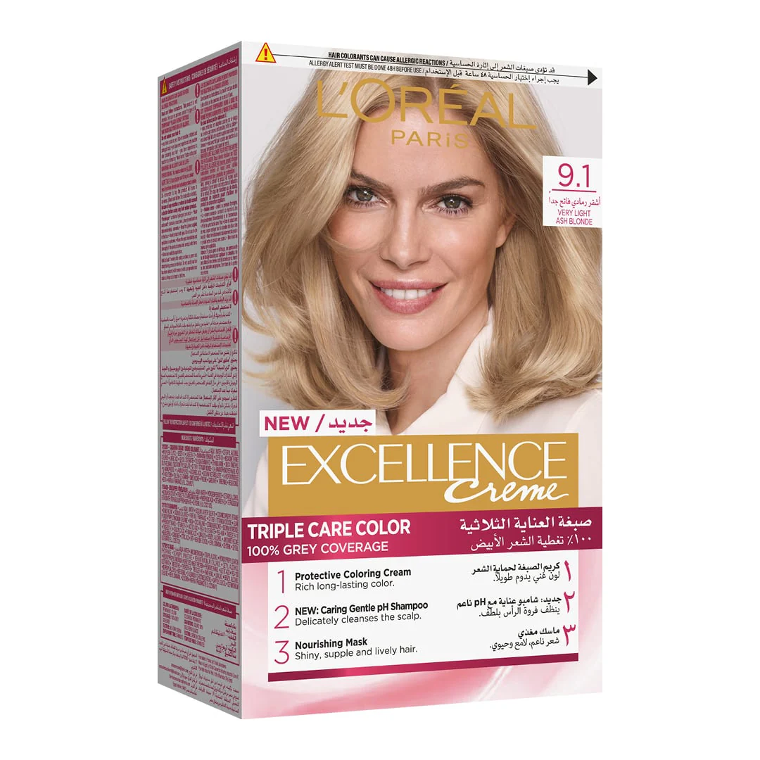L'Oréal Paris Excellence Creme Triple Care Color 9.1 Very Light