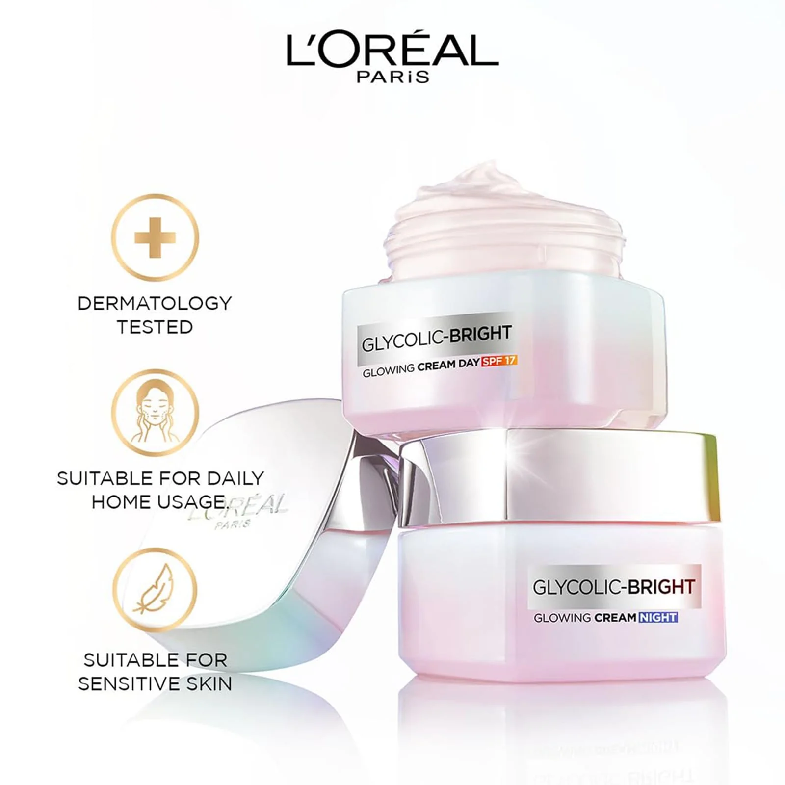 L'Oreal Paris Glycolic Bright Glowing Night Cream 50ml - Image 5