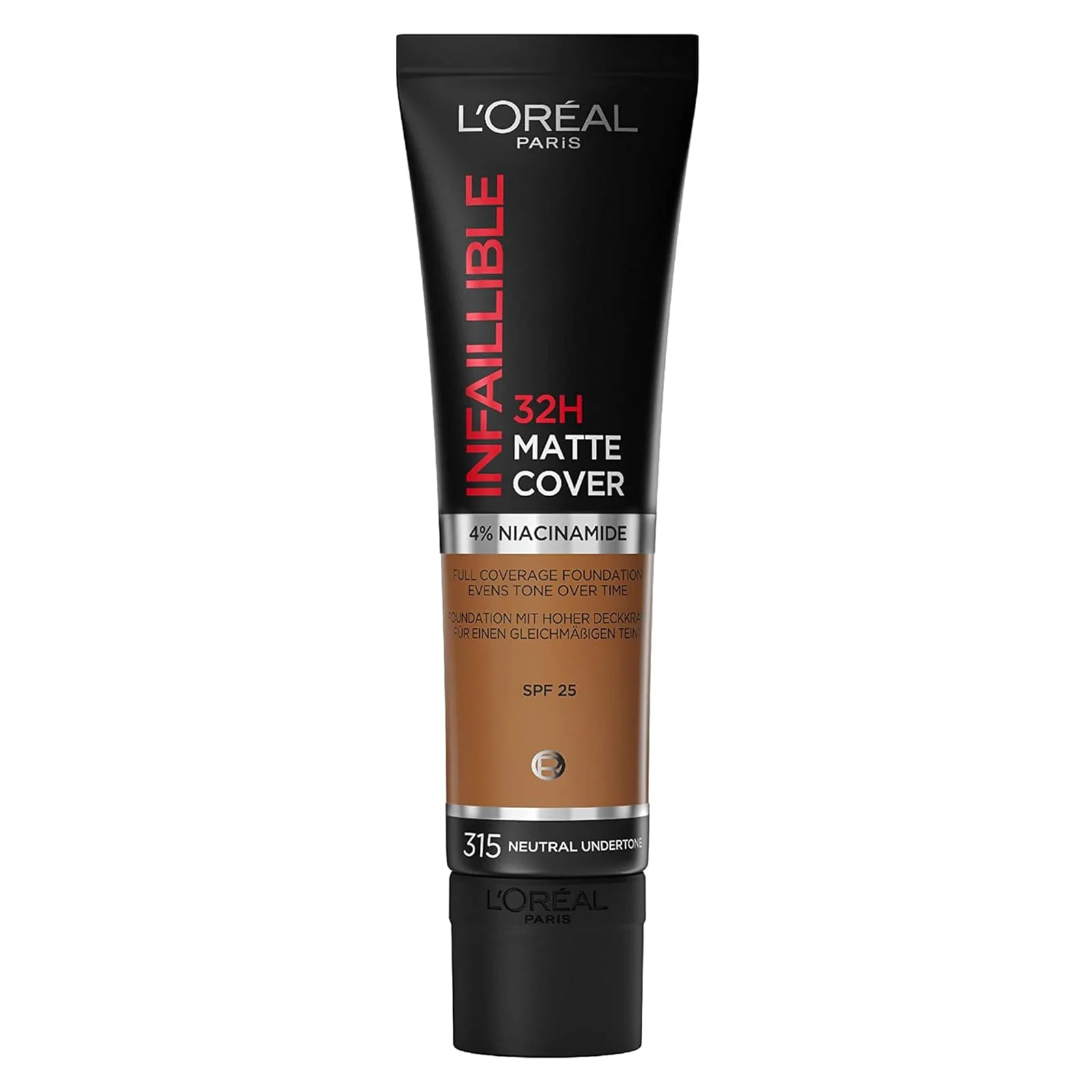 L'Oreal Paris Infallible 32H Matte Cover Foundation SPF25 315 Neutral Undertone 30ml
