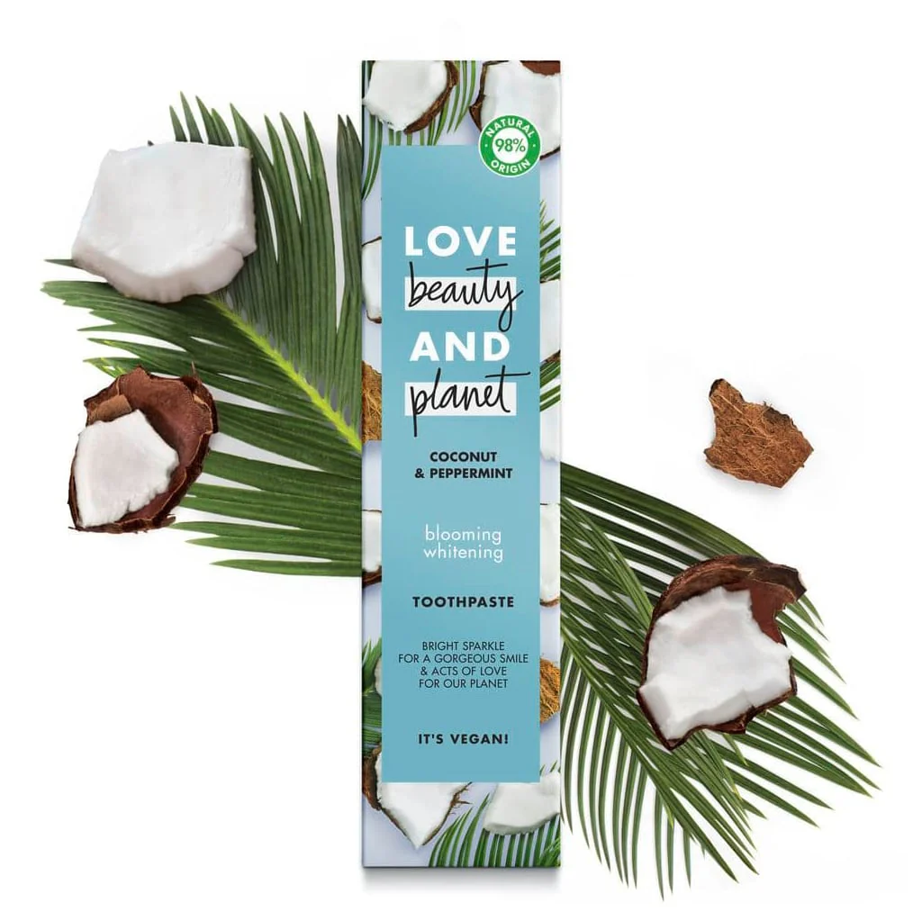 Love Beauty and Planet Blooming Whitening Toothpaste Activated Coconut & Peppermint 75ml