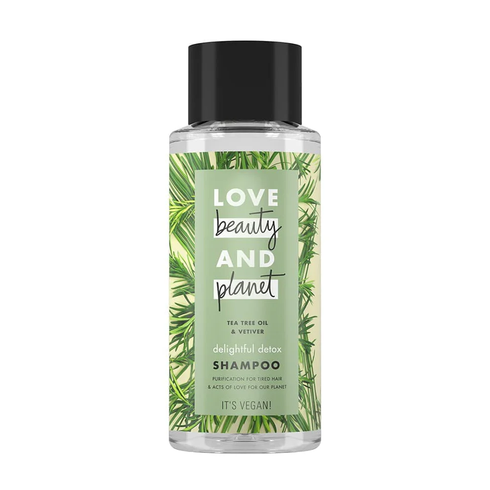 Love Beauty and Planet Delightful Detox Shampoo Tea Tree Oil & Vetiver 400ml