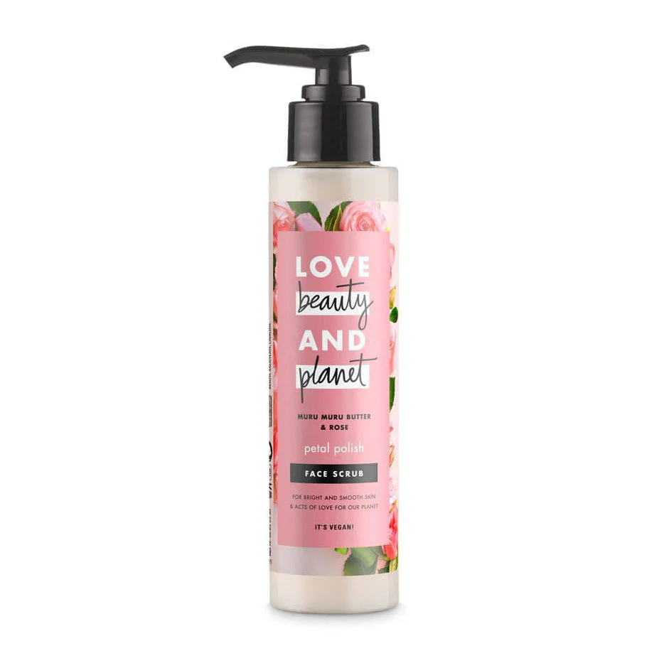 Love Beauty And Planet Petal Polish Face Scrub Murumuru Butter & Rose 125ml