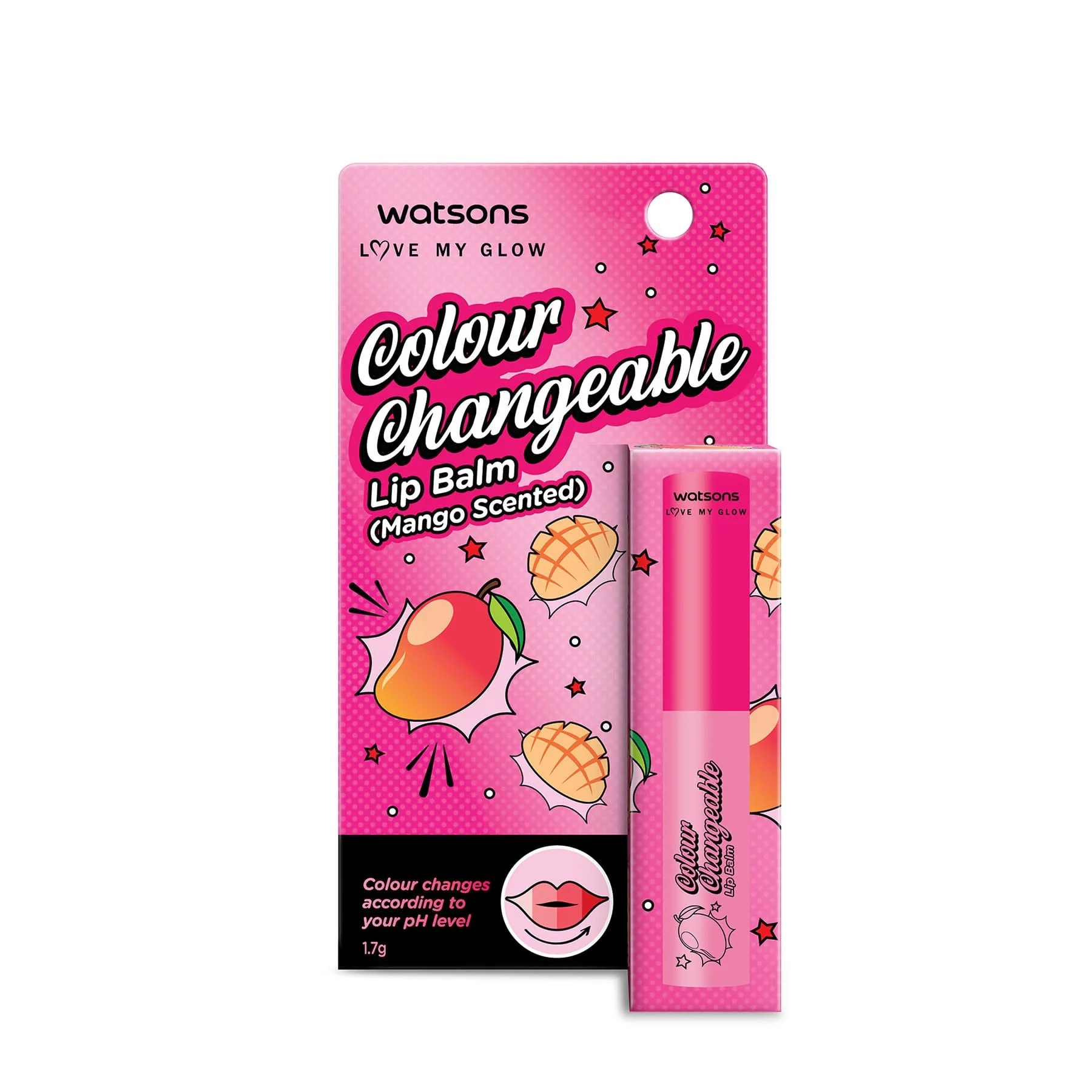 Love My Glow Colour Changeable Lip Balm Mango Scented 1.7g