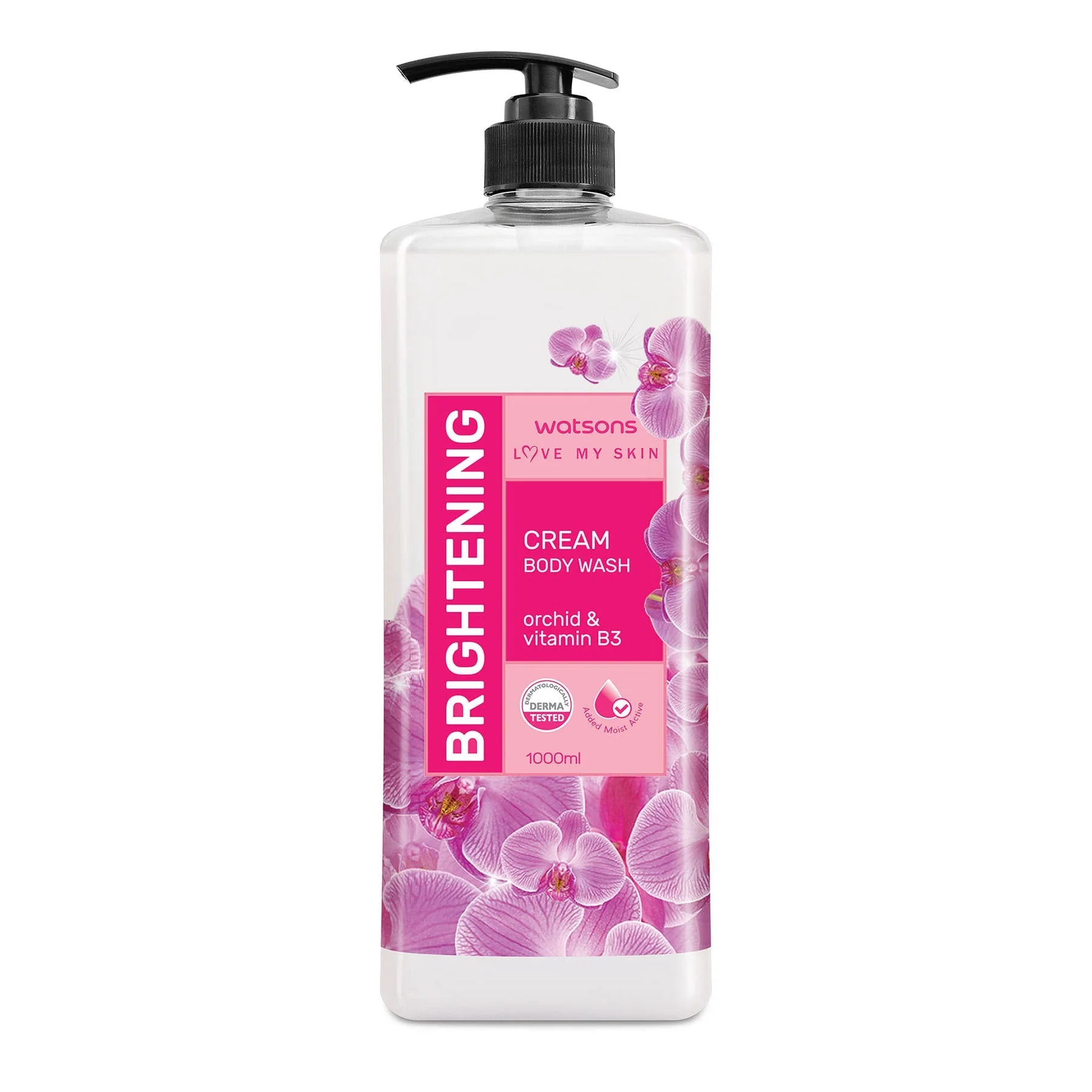 Love My Skin Brightening Cream Body Wash Orchid 1l