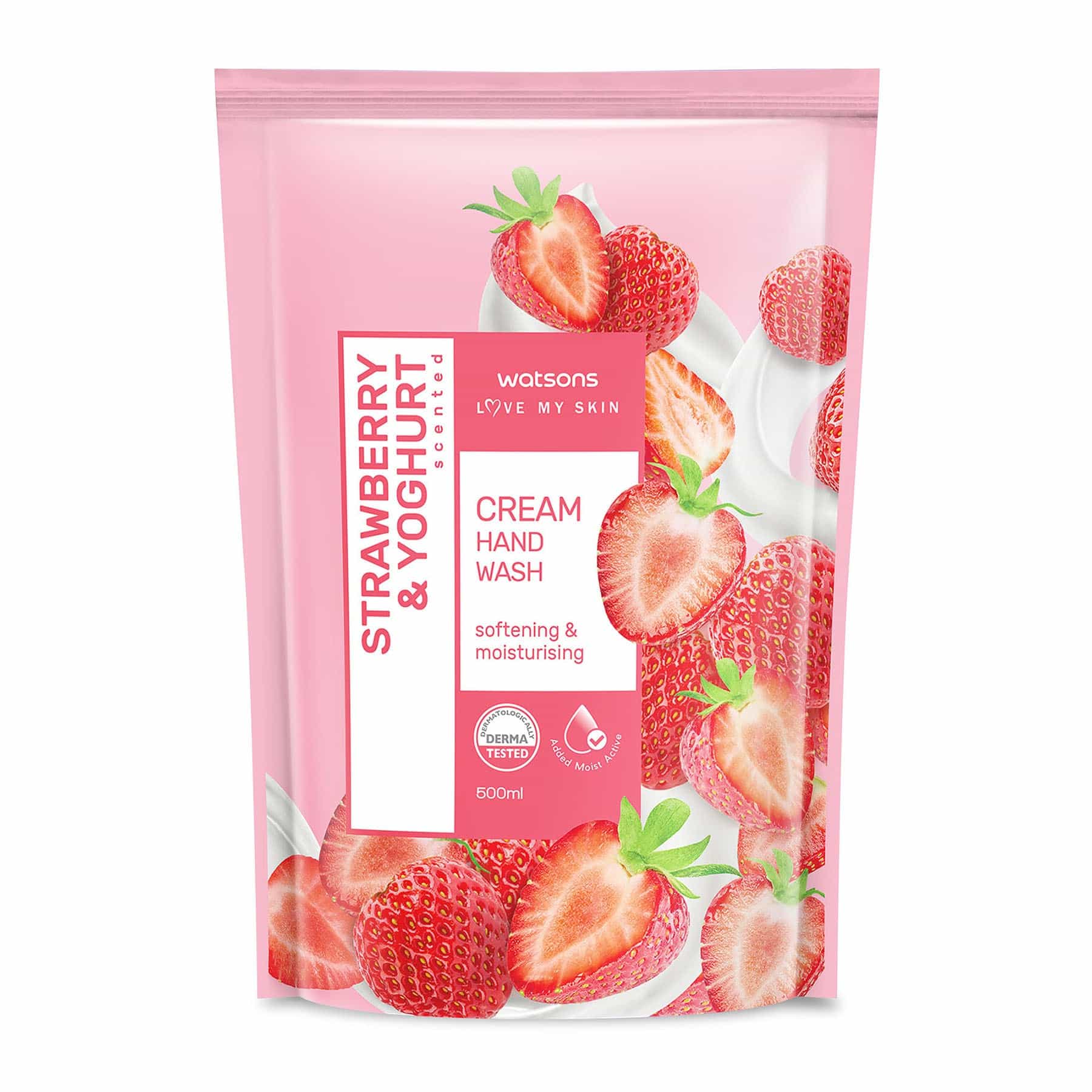 Love My Skin Cream Hand Wash Refill Strawberry & Yoghurt 500ml