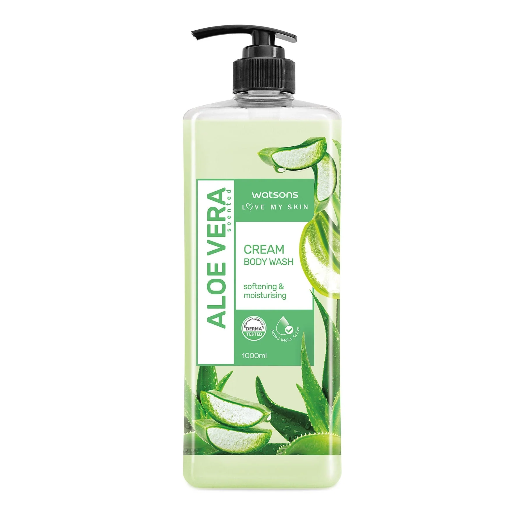 Love My Skin Softening & Moisturising Cream Body Wash Aloe Vera 1l