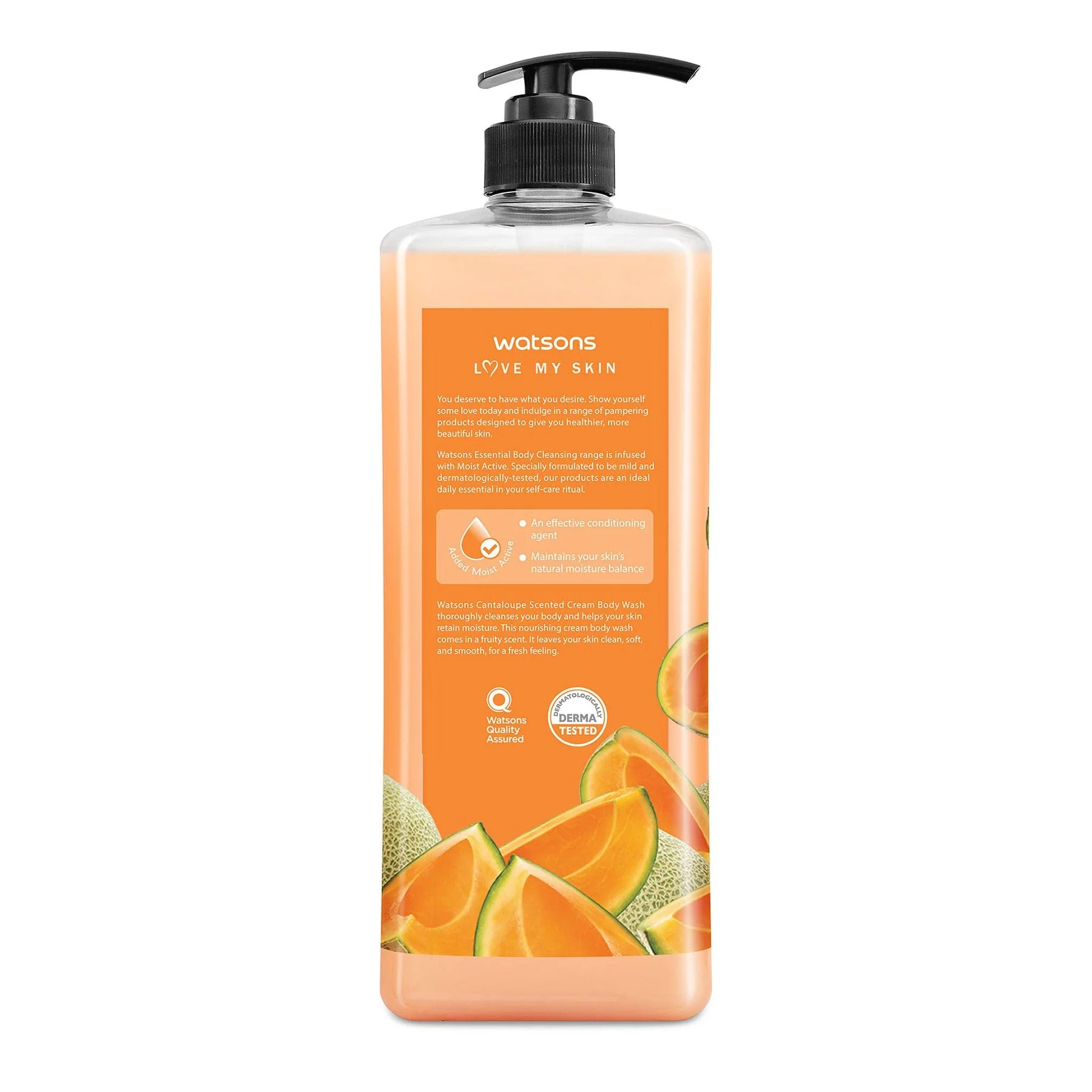 Love My Skin Softening & Moisturising Cream Body Wash Cantaloupe 1l