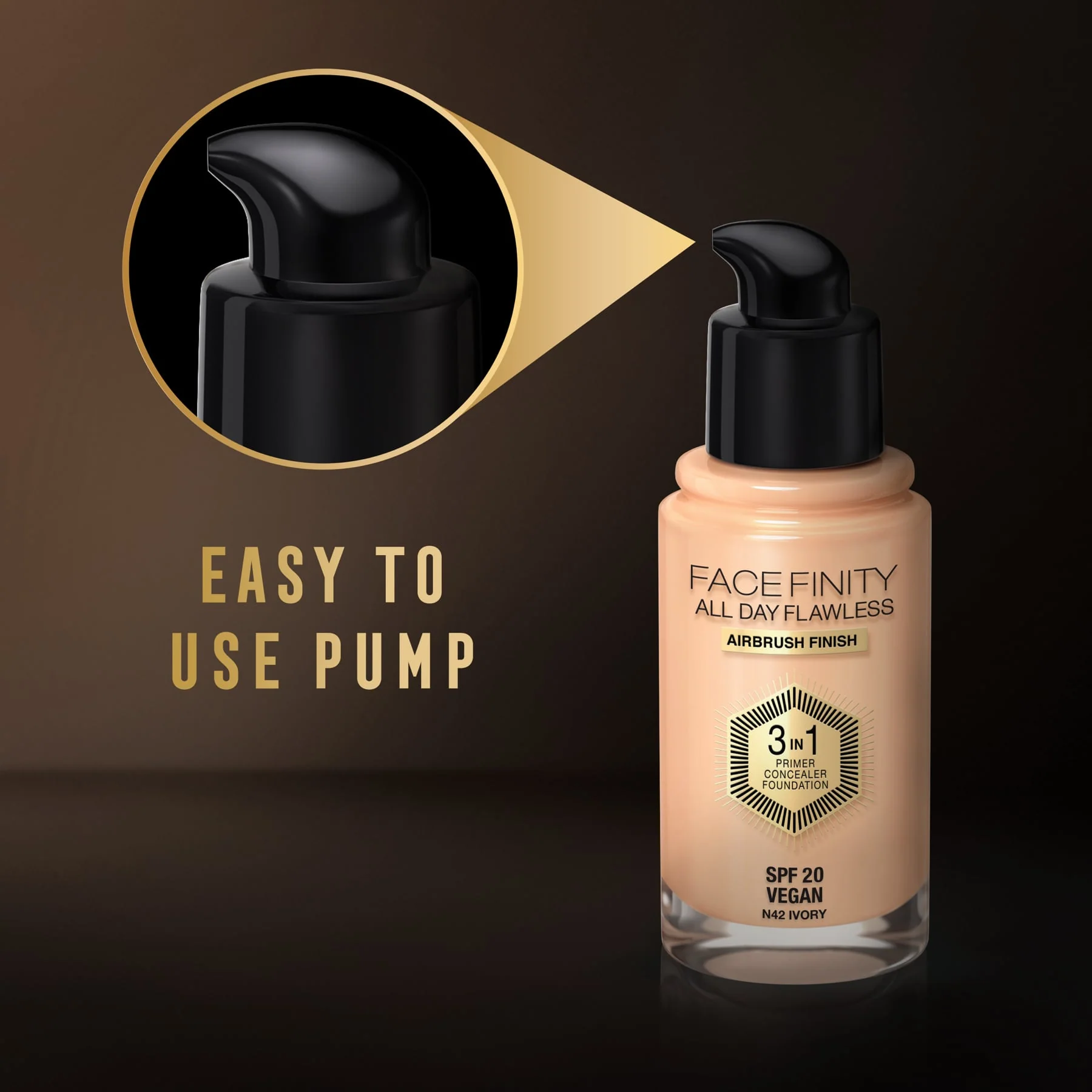 Max Factor Facefinity All Day Flawless 3 In 1 Foundation Matte Finish 30ml - Image 107