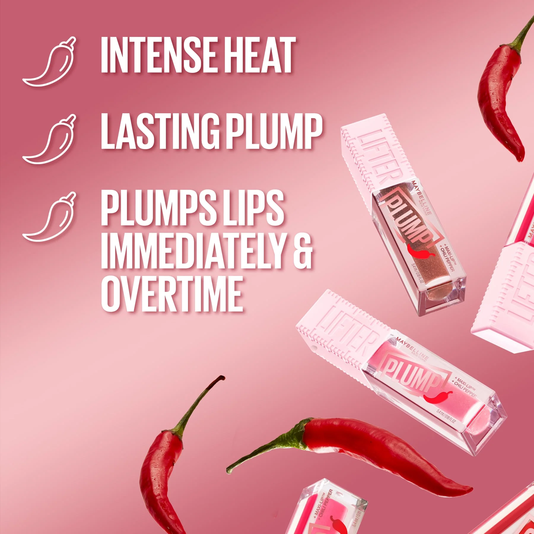 Maybelline Lifter Plump Lip Plumping Gloss with Chilli Pepper - Image 8