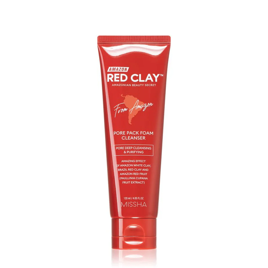 Missha Amazon Red Clay Pore Pck Foam Cleanser 120ml