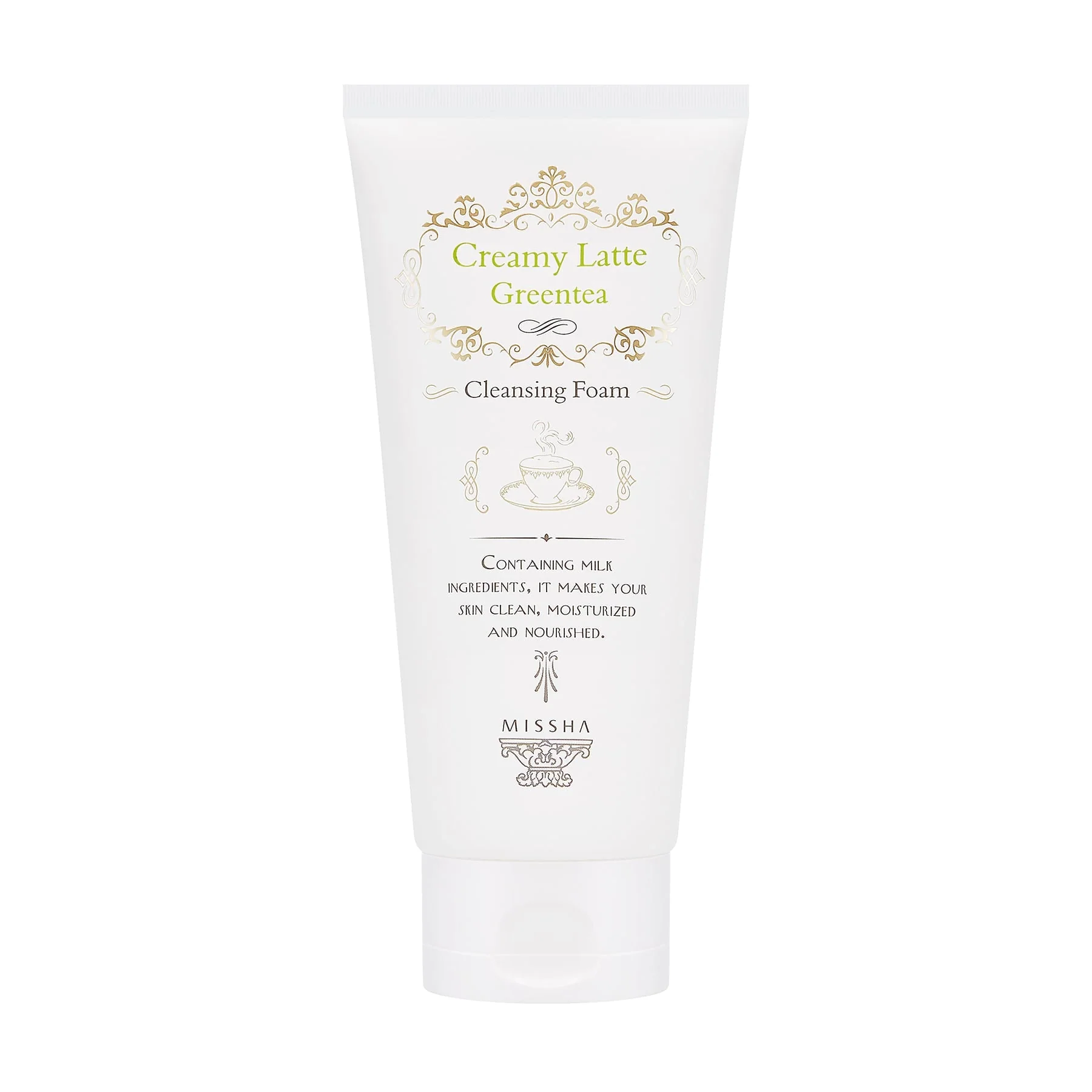 Missha Creamy Latte Foam Cleanser Green Tea 172ml