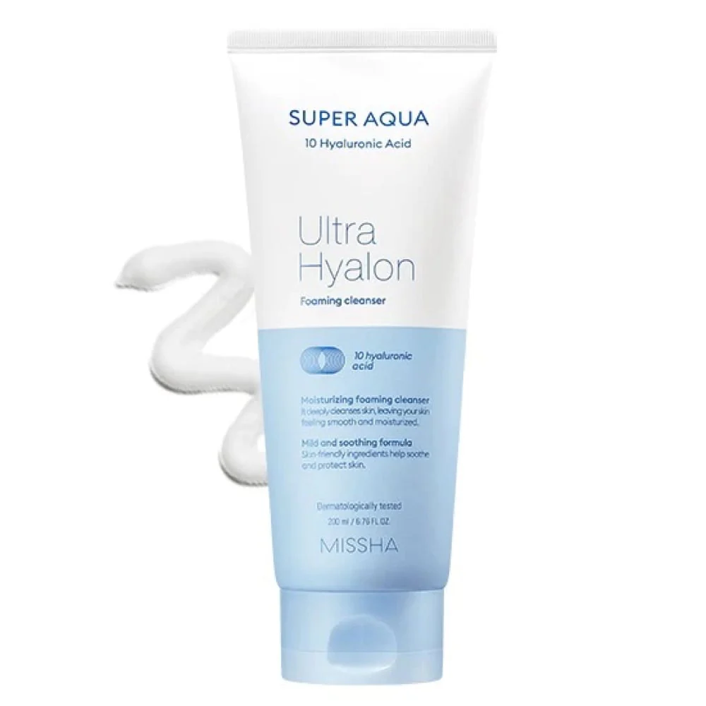 Missha Super Aqua Ultra Hyalron Foaming Cleanser 200ml