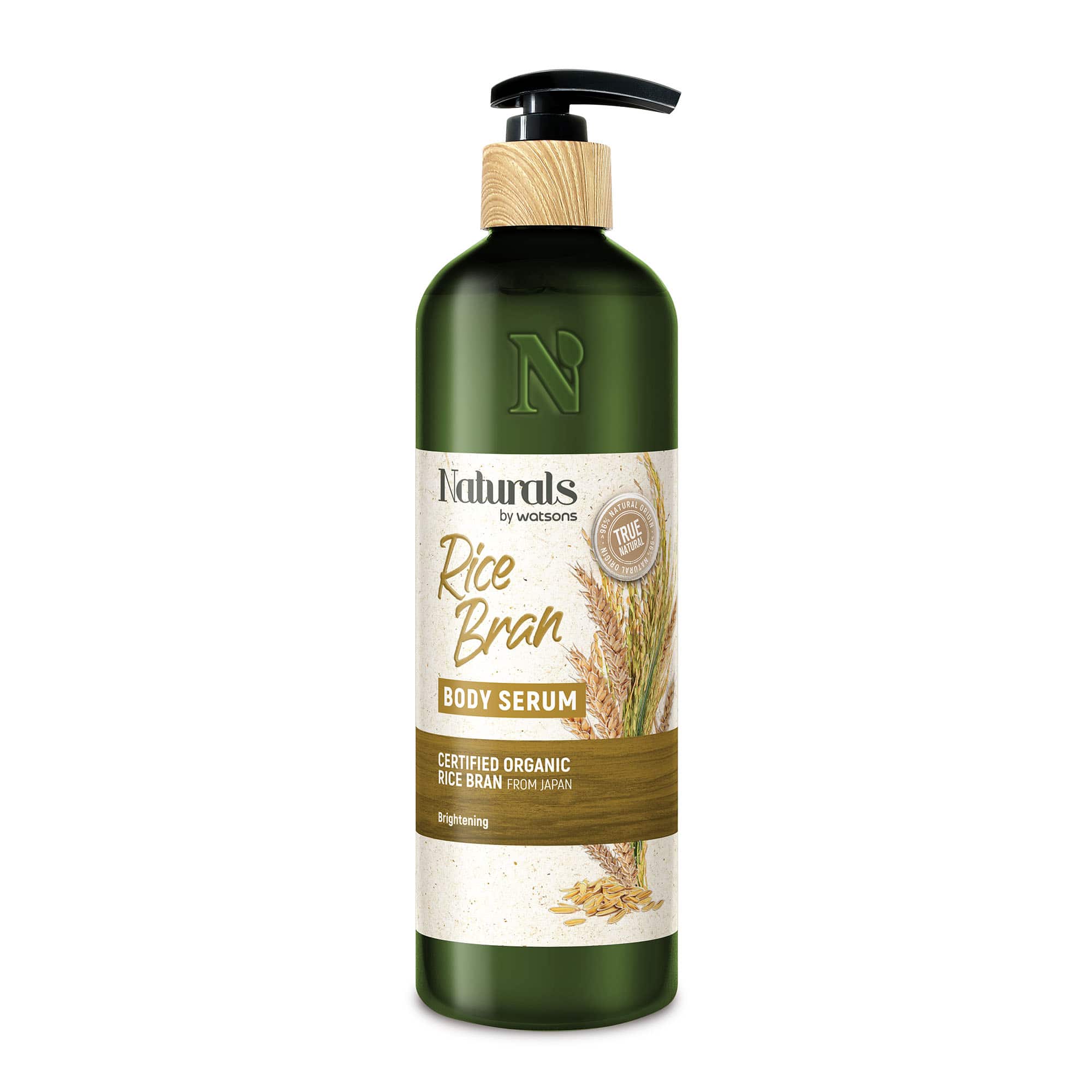 Naturals by Watsons Brightening Body Serum Moisturiser Rice Bran 490ml