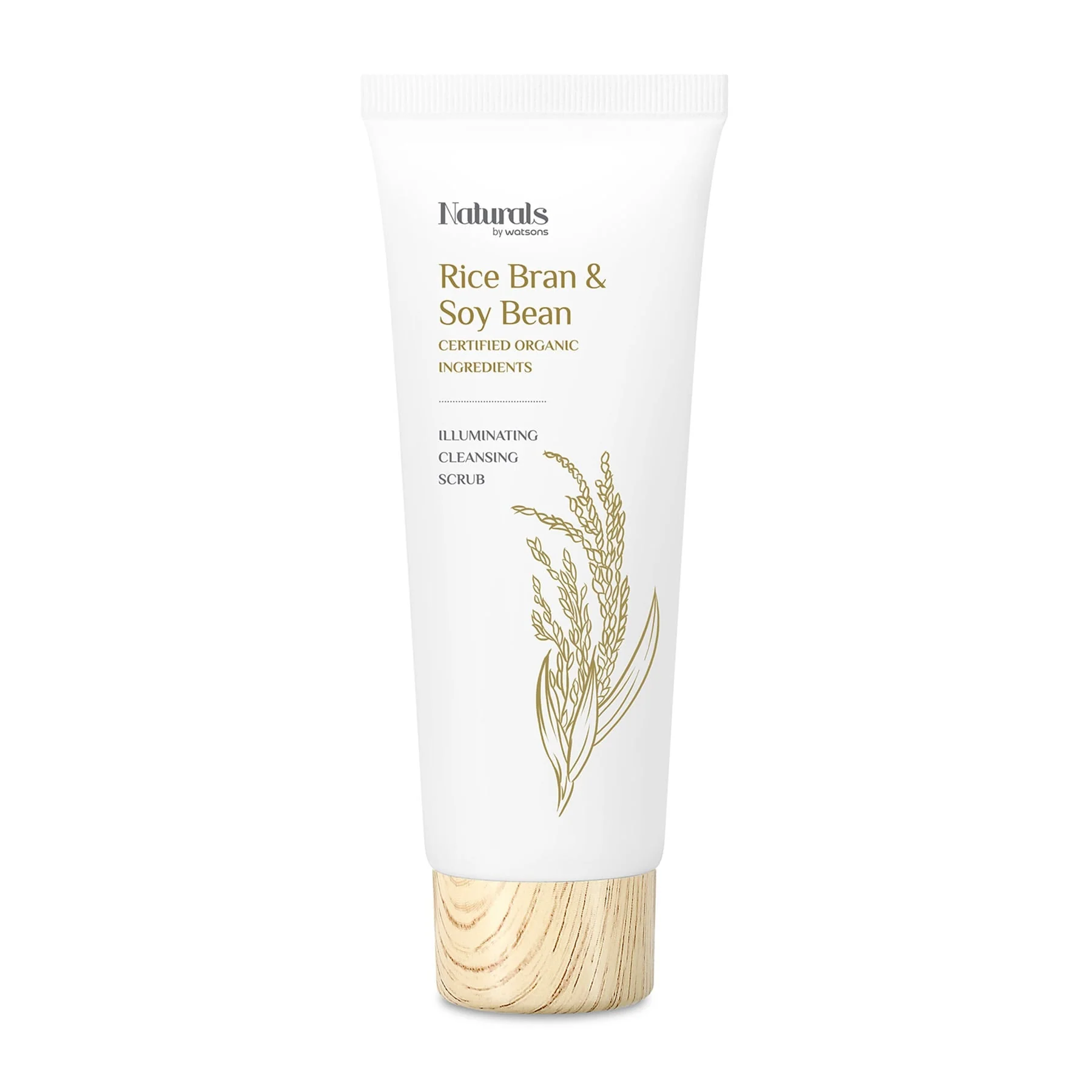 Naturals by Watsons Illuminating Cleansing Face Scrub Rice Bran & Soy Bean 100ml