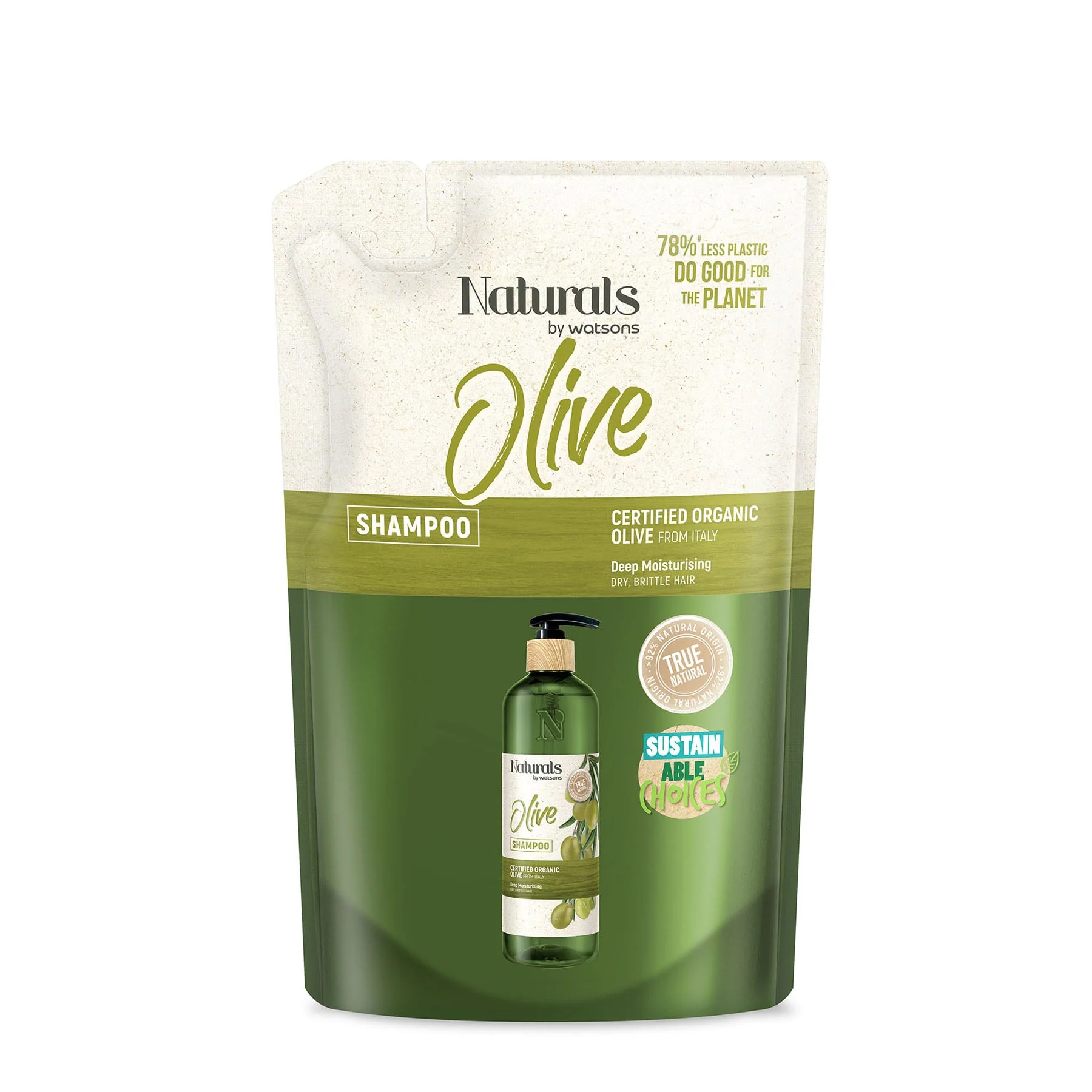 Naturals by Watsons Olive Shampoo Refill 450ml