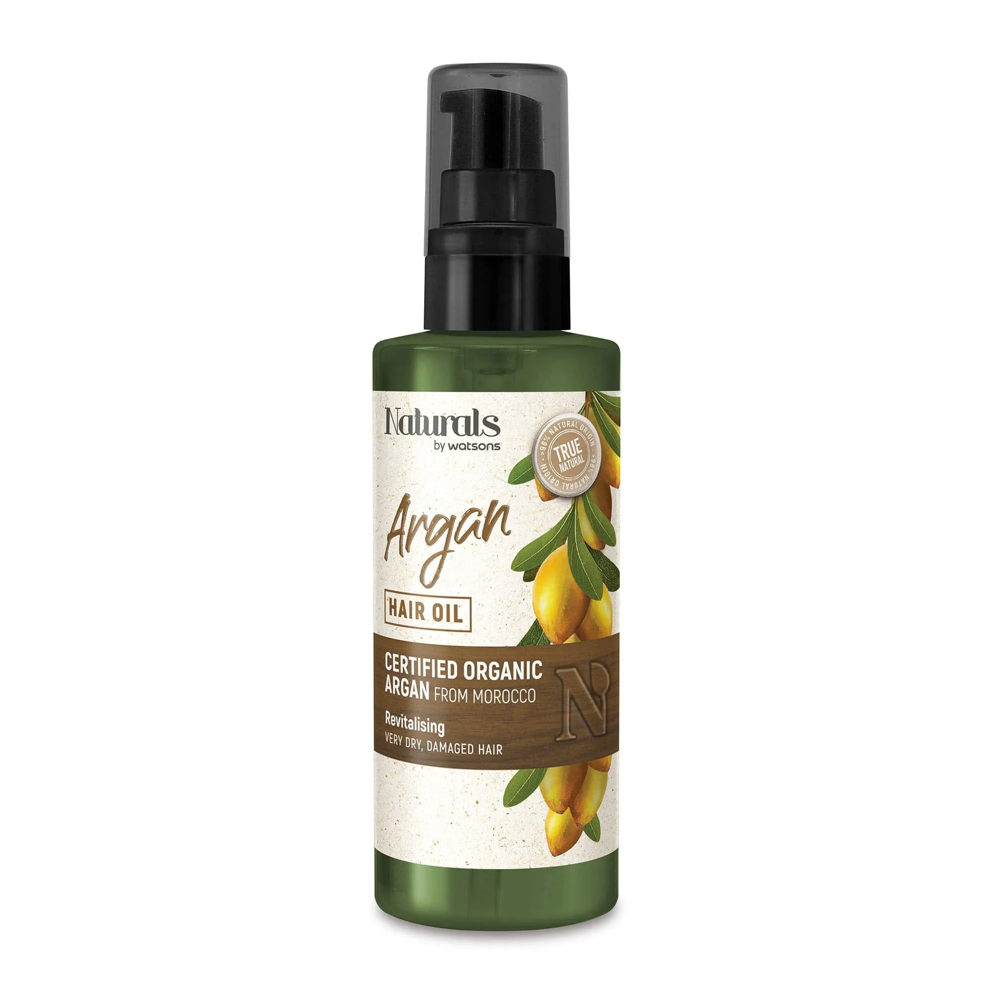 Naturals by Watsons Revitalising Hair Oil Argan Very Dry, Damaged Hair 100ml