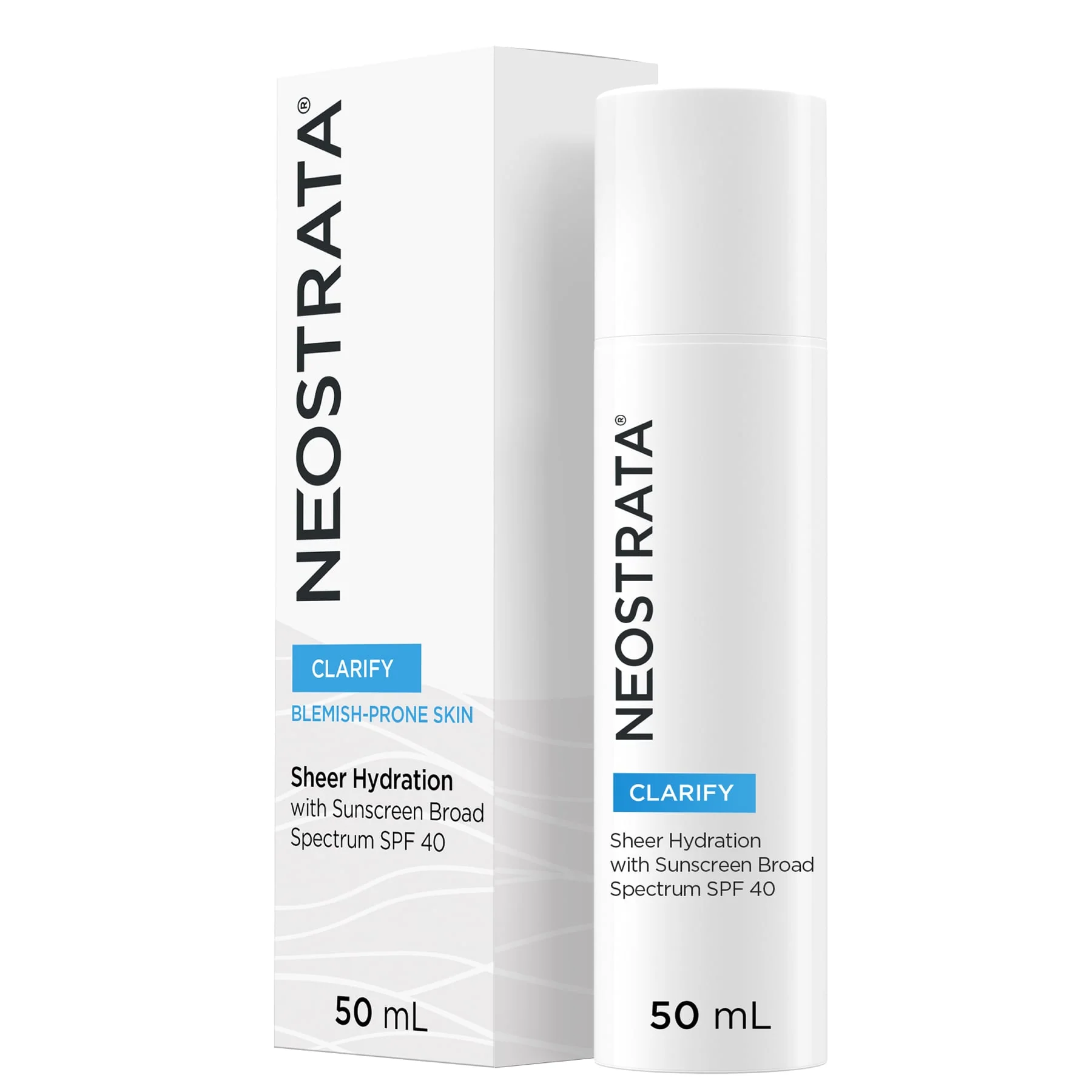Neostrata Clarify Sheer Hydration Sunscreen With Broad Spectrum SPF40 50ml