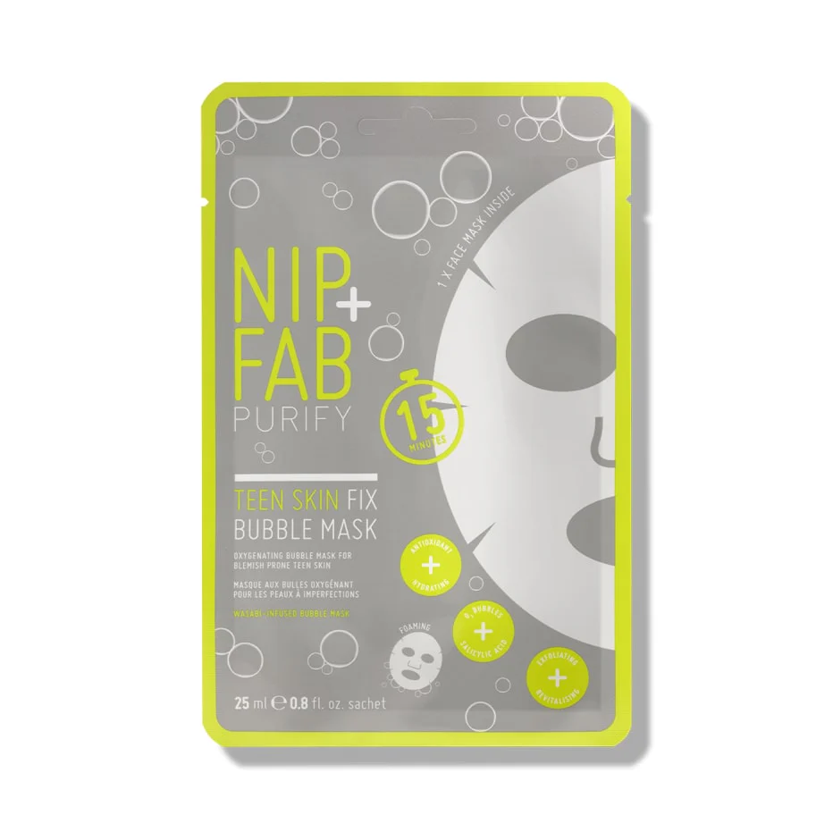 Nip+Fab Teen Skin Fix Bubble Sheet Mask 1pc