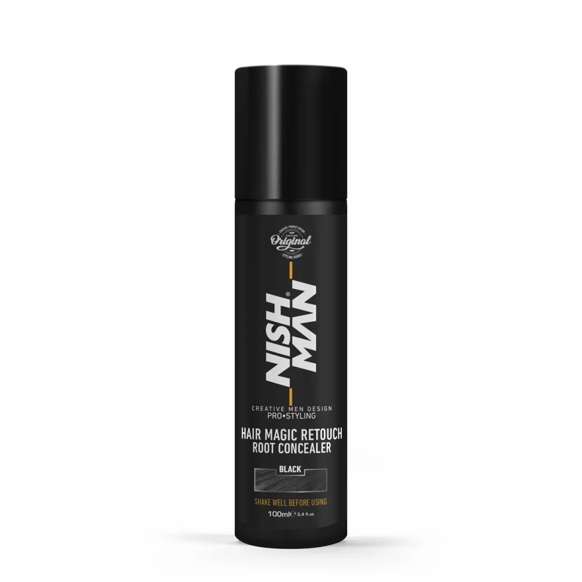 Nishman Hair Magic Concealing Spray for Beard and Roots - Black 100 Ml