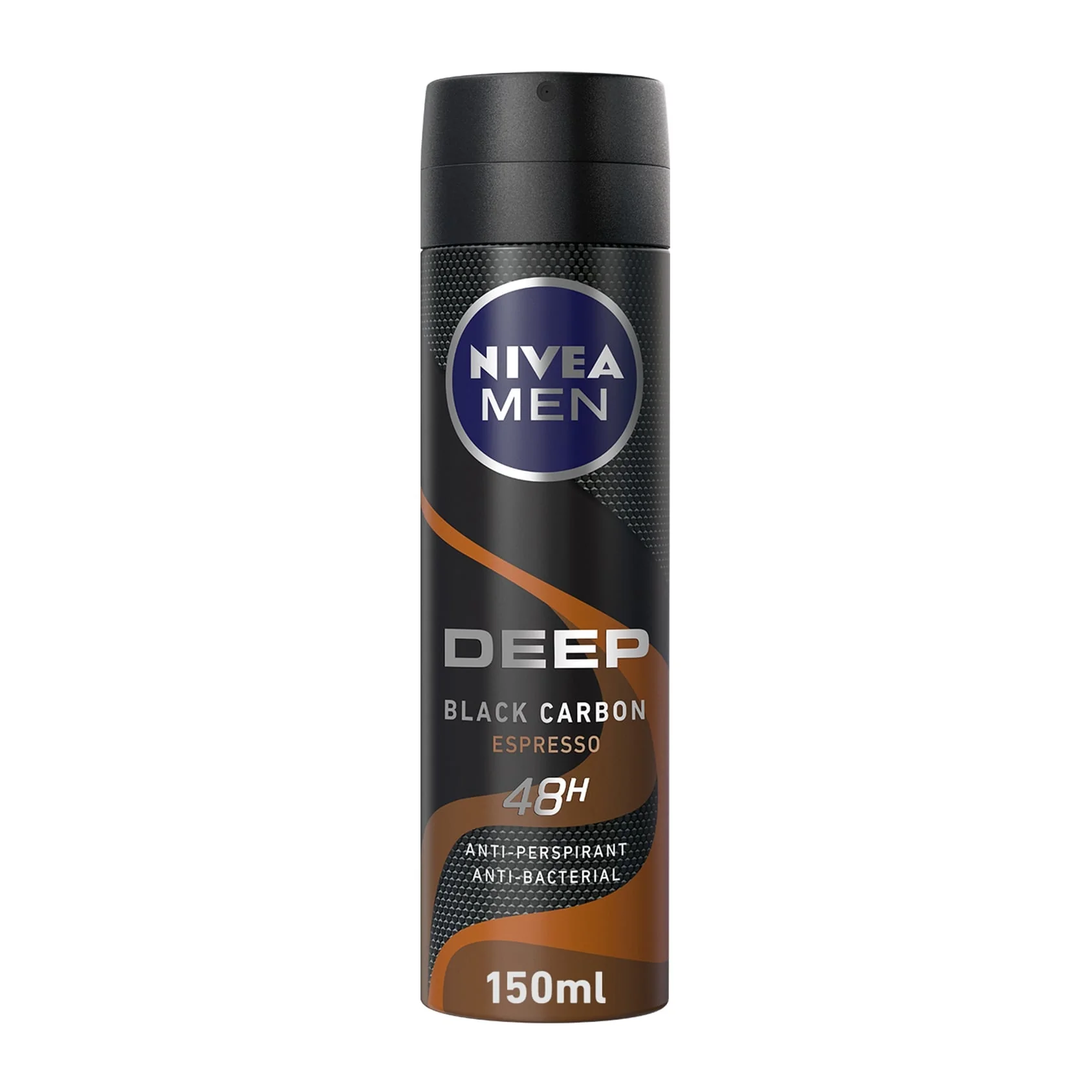 Nivea Men Deep Anti-Perspirant Deodorant Spray Black Carbon Espresso 150ml