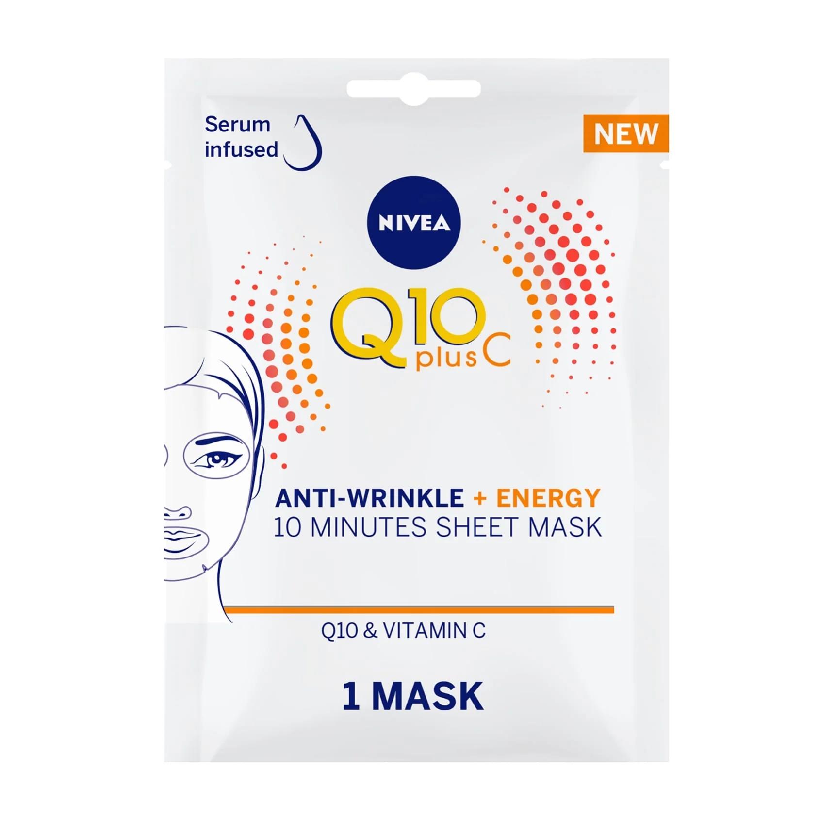 Nivea Q10 Plus C Anti-Wrinkle + Energy Sheet Mask Q10 & Vitamin C