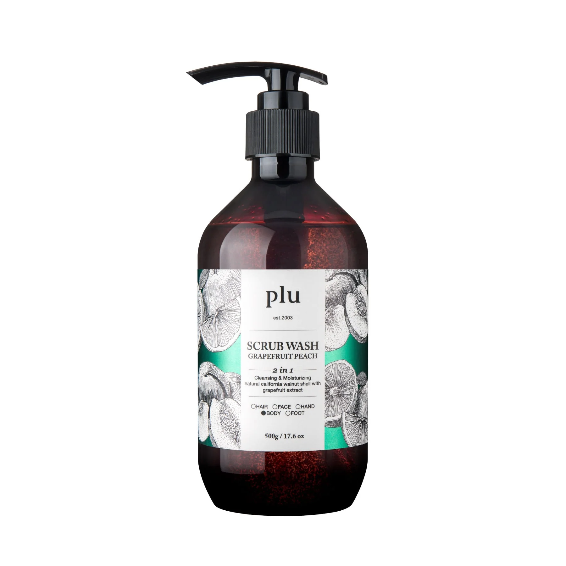 plu Scrub Wash Grapefruit Peach 500g