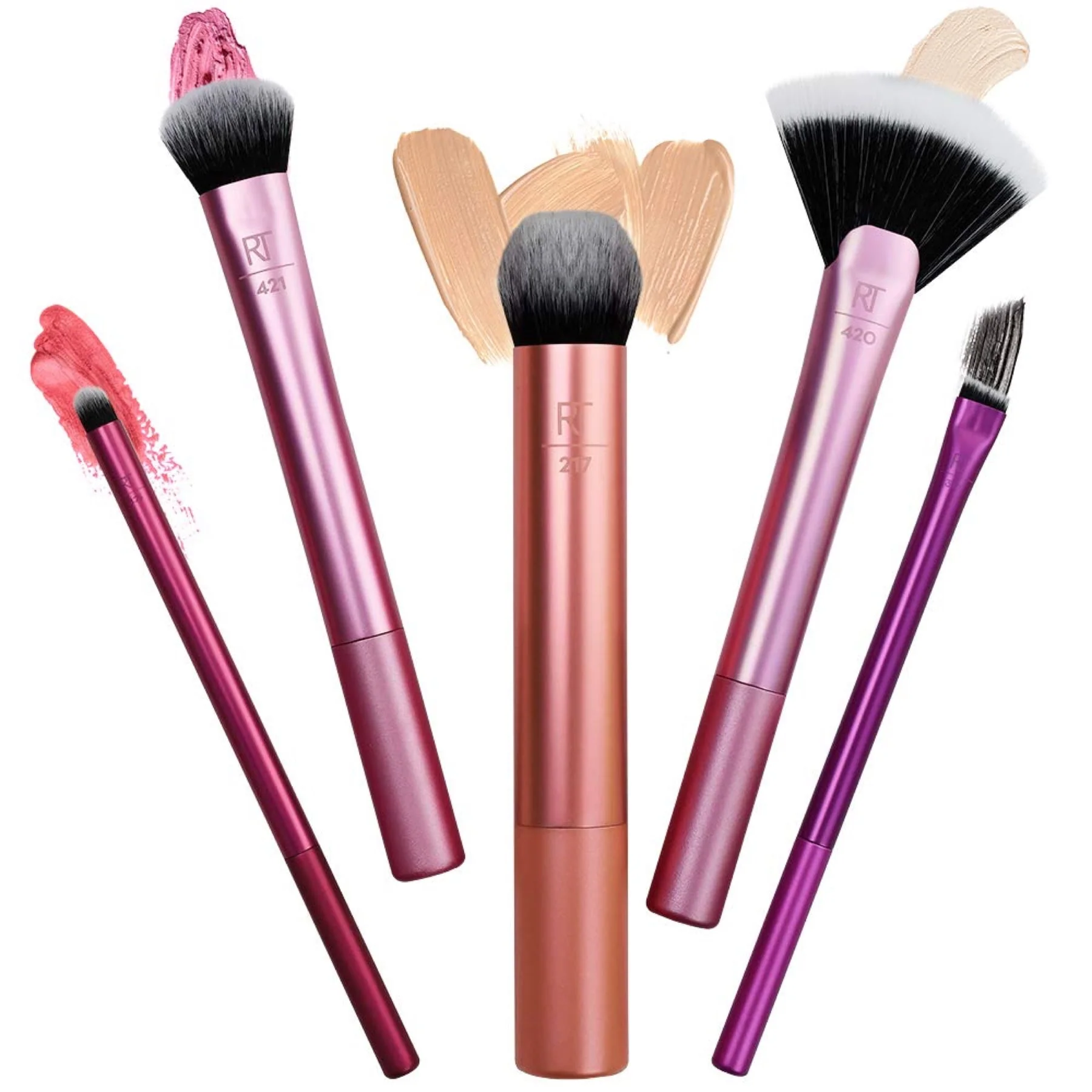 Real Techniques Artist Essentials Makeup Brush Kit, 5 Piece Set - Image 3