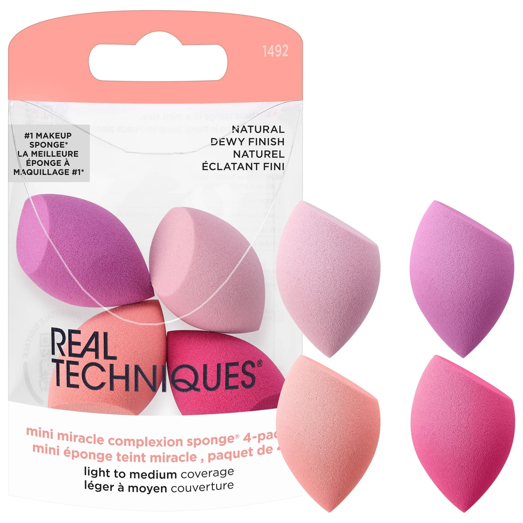 Real Techniques Mini Miracle Complexion Sponges, 4 Piece Set - Image 2