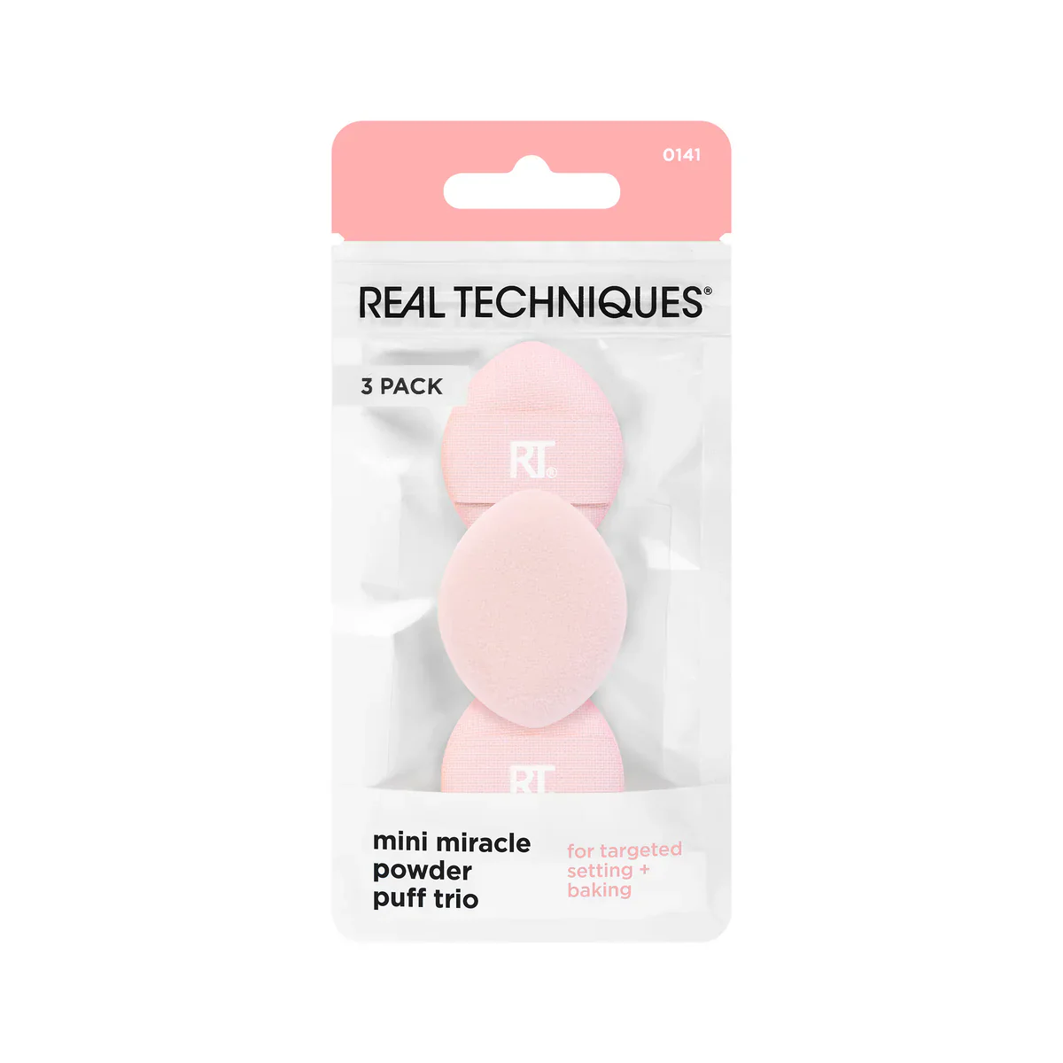 Real Techniques Mini Miracle Powder Puff Trio, 3 Count - Image 2